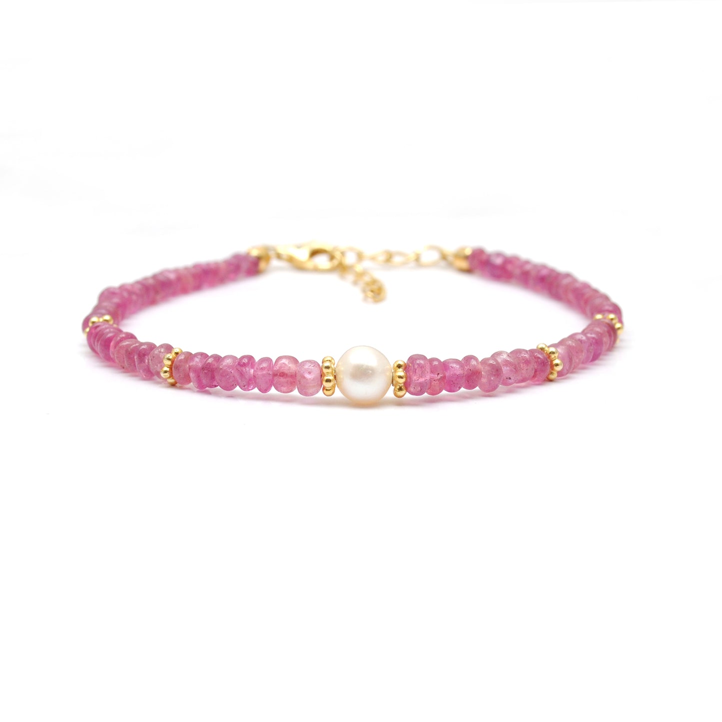 Ruby Bracelet Real Pearl Christmas Gift
