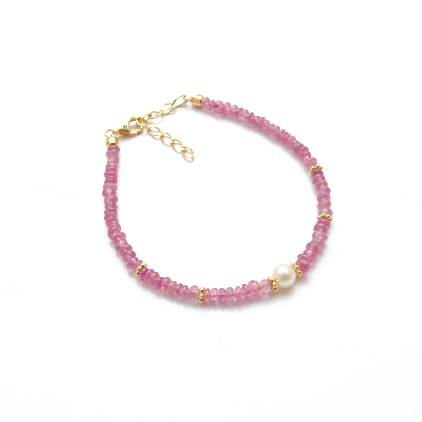 Ruby Bracelet Real Pearl Christmas Gift