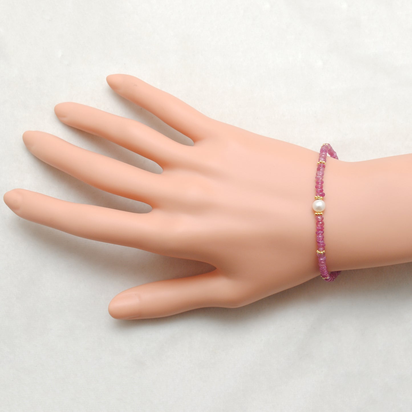 Ruby Bracelet Real Pearl Christmas Gift