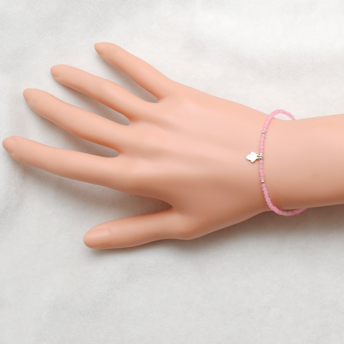 Pink Chalcedony Bracelet Christmas Gift