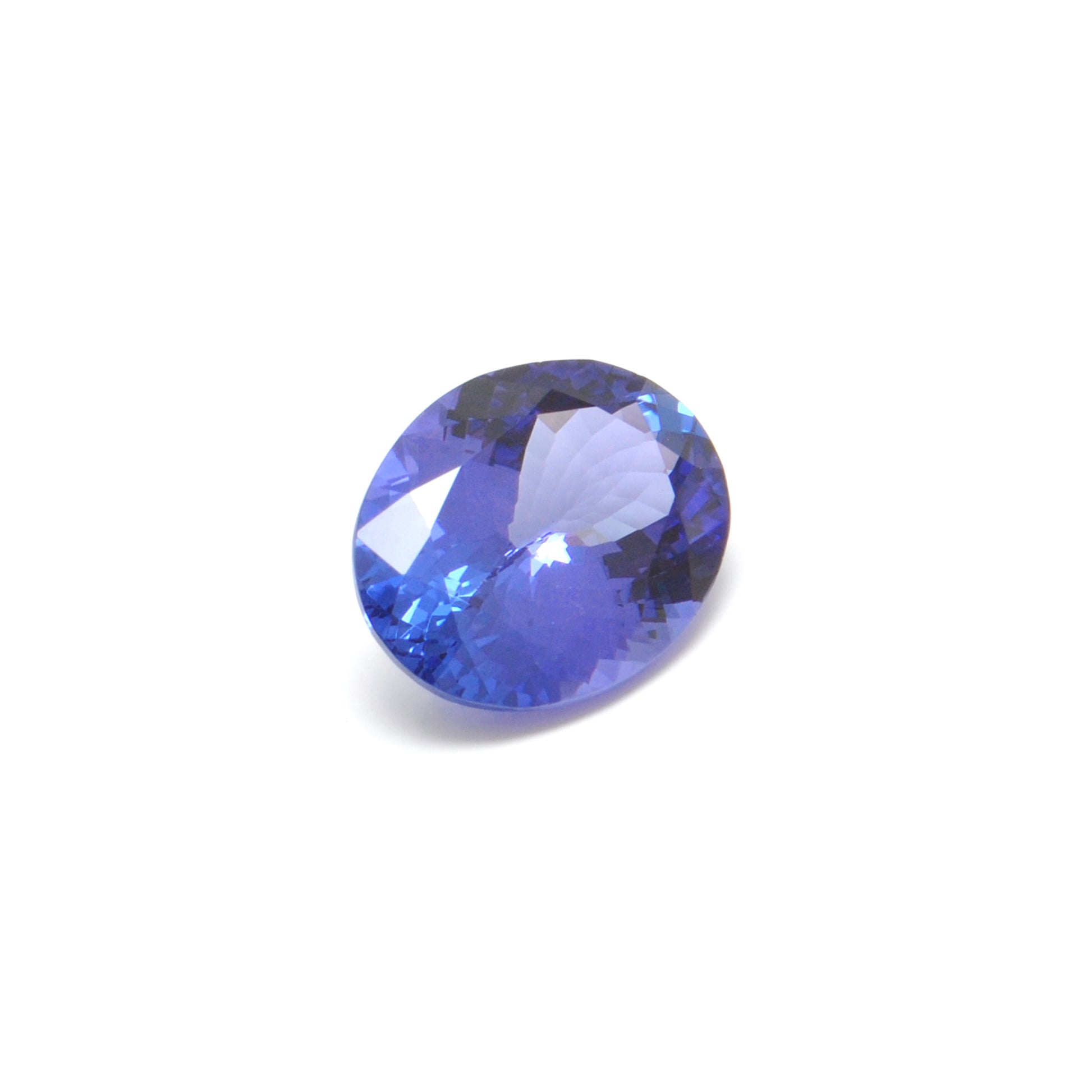Natural Tanzanite Faceted Oval 7.65 Ct - 11.5x14.5 mm Gemstone - Kanika Creations