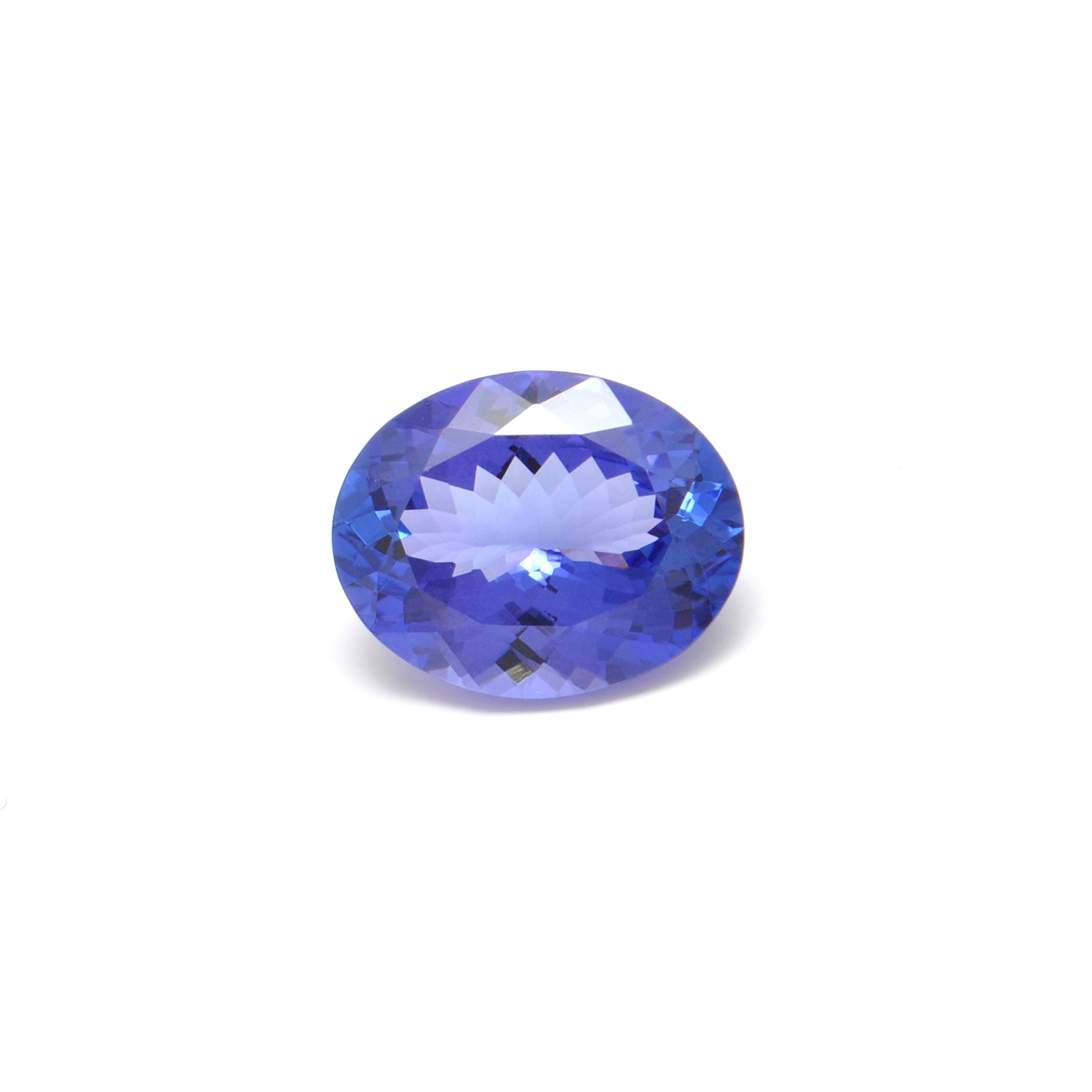 Natural Tanzanite Faceted Oval 7.65 Ct - 11.5x14.5 mm Gemstone - Kanika Creations