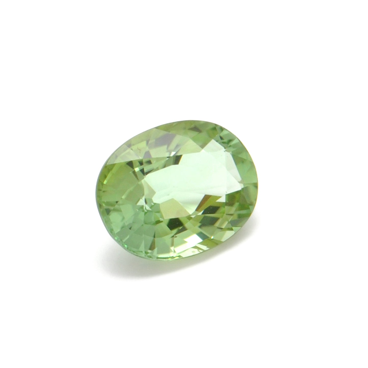 Kanika Creations Natural African Green Tourmaline Faceted Oval Gemstone, 5.75 Carat, 13x10mm, Vibrant Green Untreated Beauty