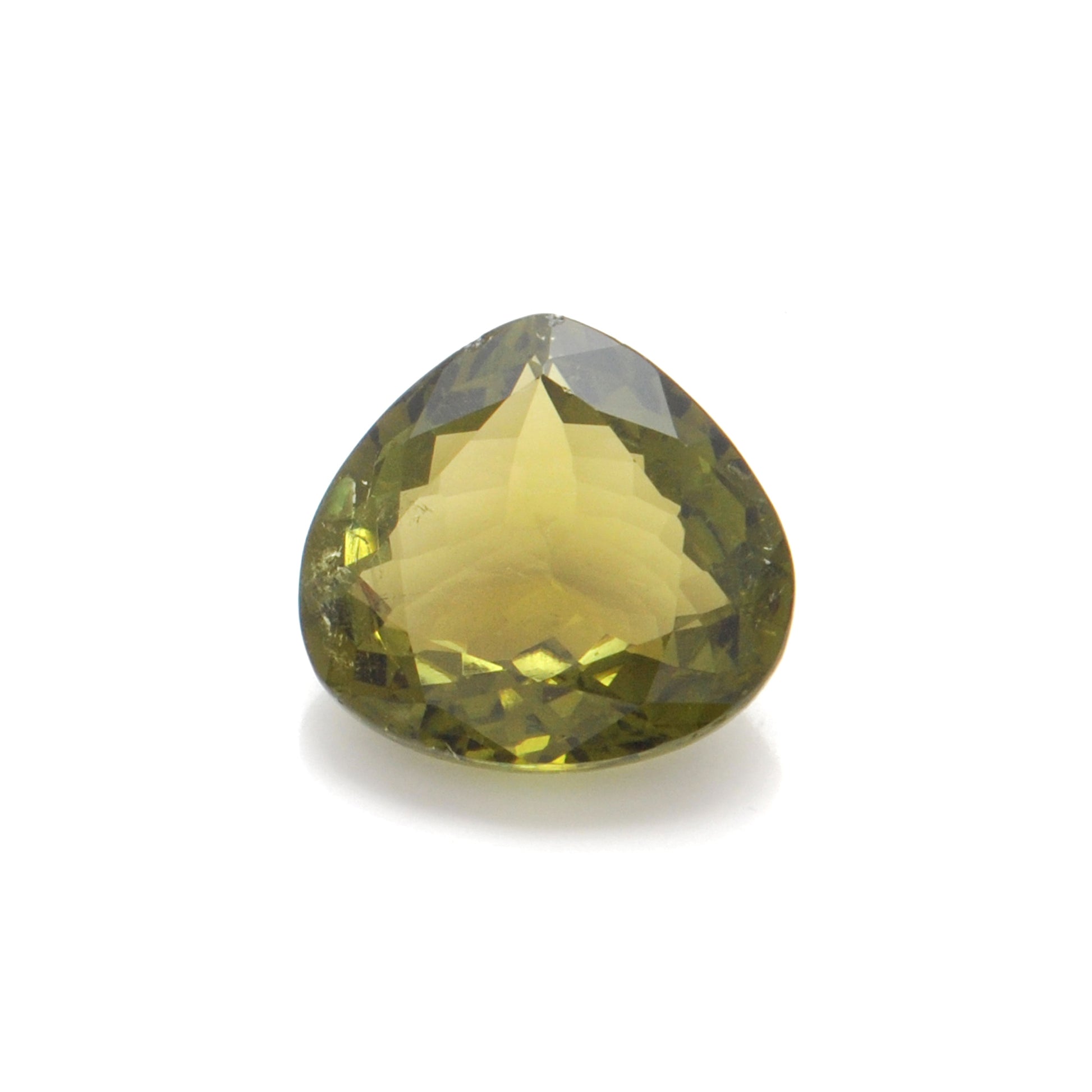 Natural African Tourmaline Faceted Pear 11.60 Carat - 16x15mm Gemstone - Kanika Creations