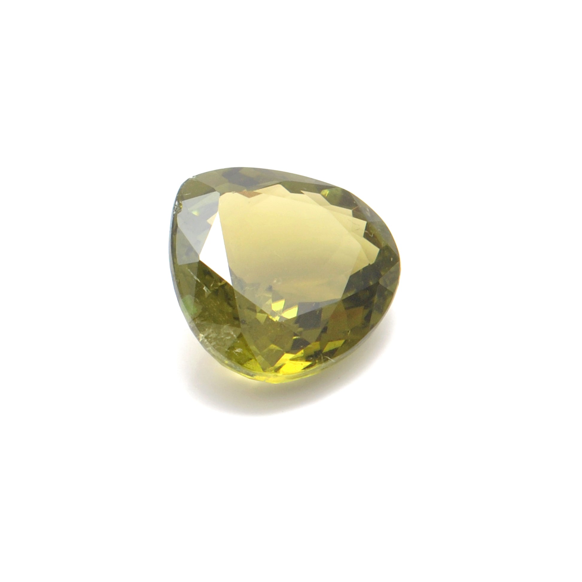 Natural African Tourmaline Faceted Pear 11.60 Carat - 16x15mm Gemstone - Kanika Creations