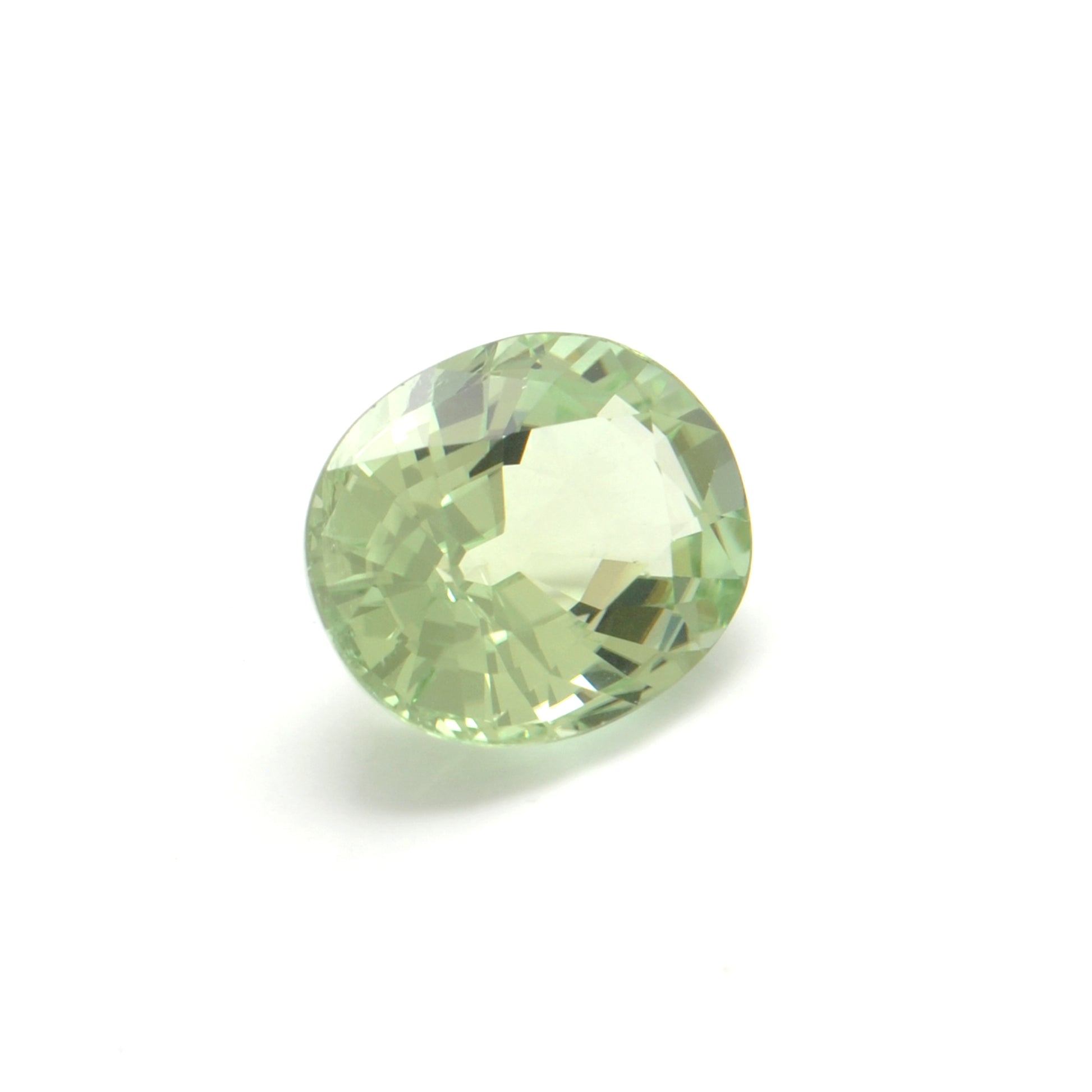 Natural African Tourmaline Faceted Ocal 5.5 Carat - 10x12.5mm Gemstone - Kanika Creations