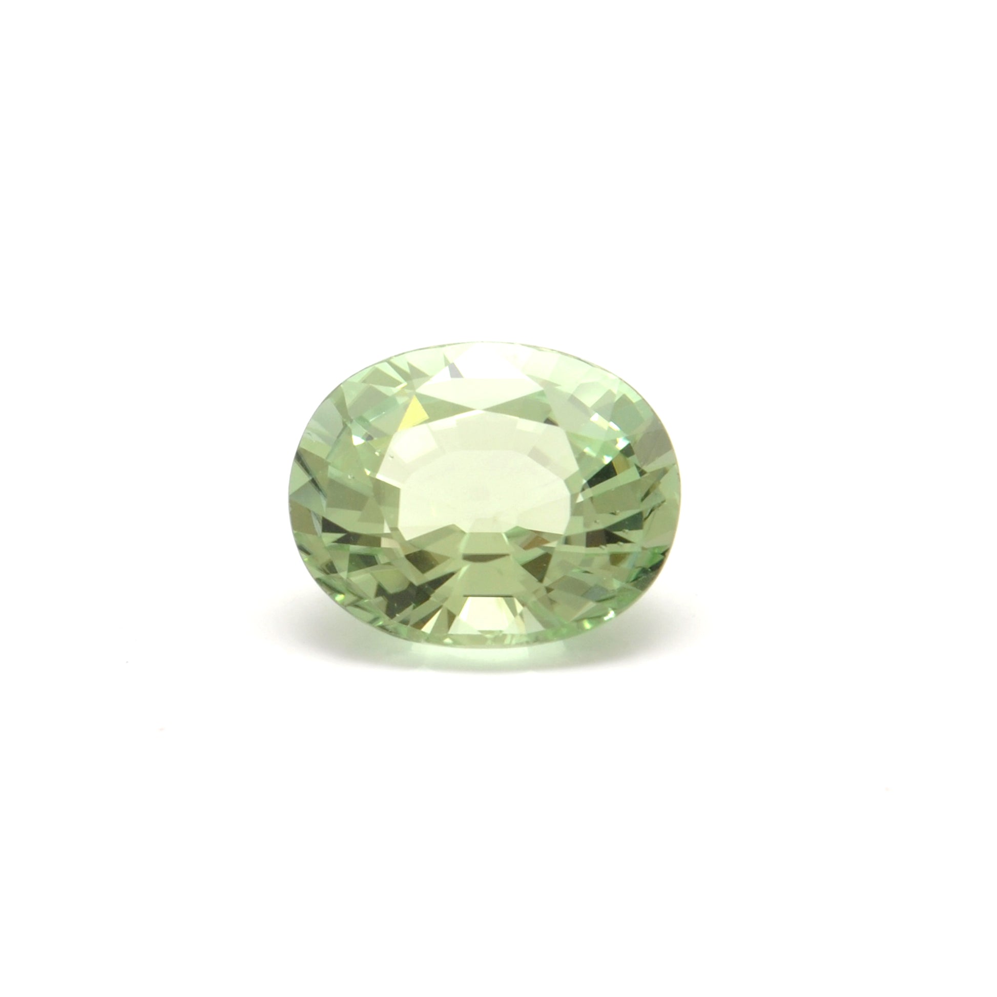 Natural African Tourmaline Faceted Ocal 5.5 Carat - 10x12.5mm Gemstone - Kanika Creations