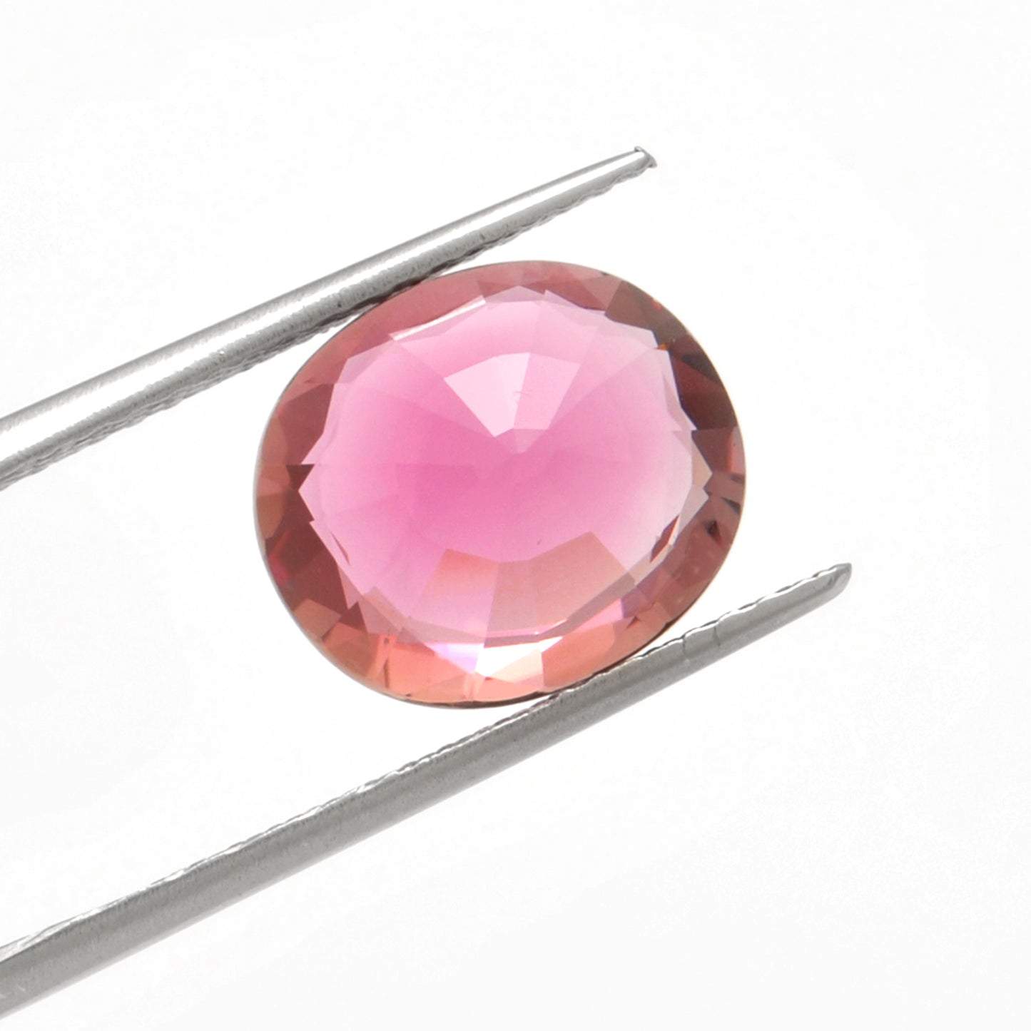 Kanika Creations Natural African Tourmaline Faceted Oval Gemstone, 6.30 Carat, 13x11mm, Vibrant Untreated Beauty