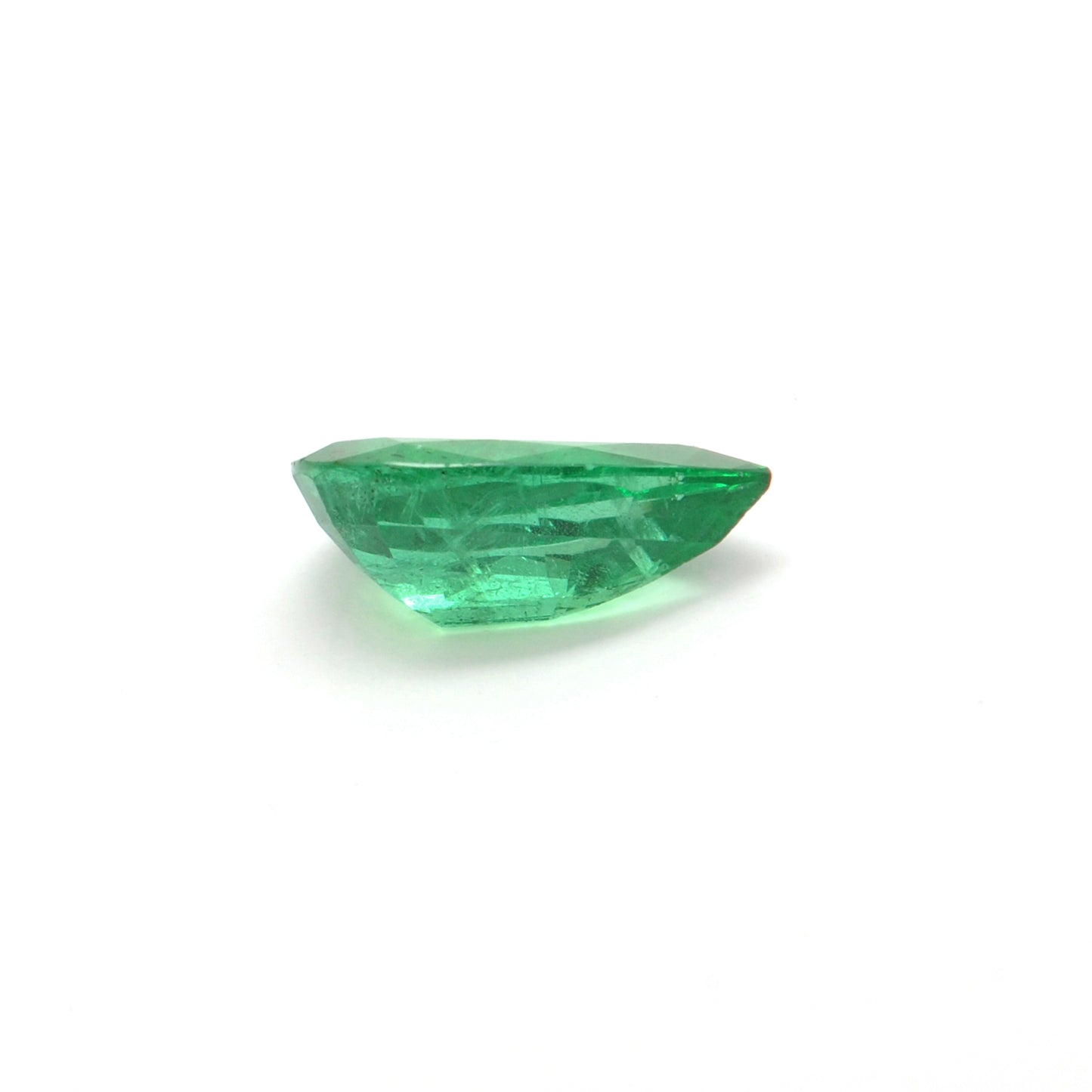 Natural Zambian Emerald Faceted Pear 4.90 Carat -15x10mm Gemstone - Kanika Creations