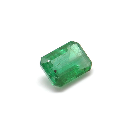 Natural Zambian Emerald Faceted Octagon 1.95 Carat - 9x6mm Gemstone - Kanika Creations