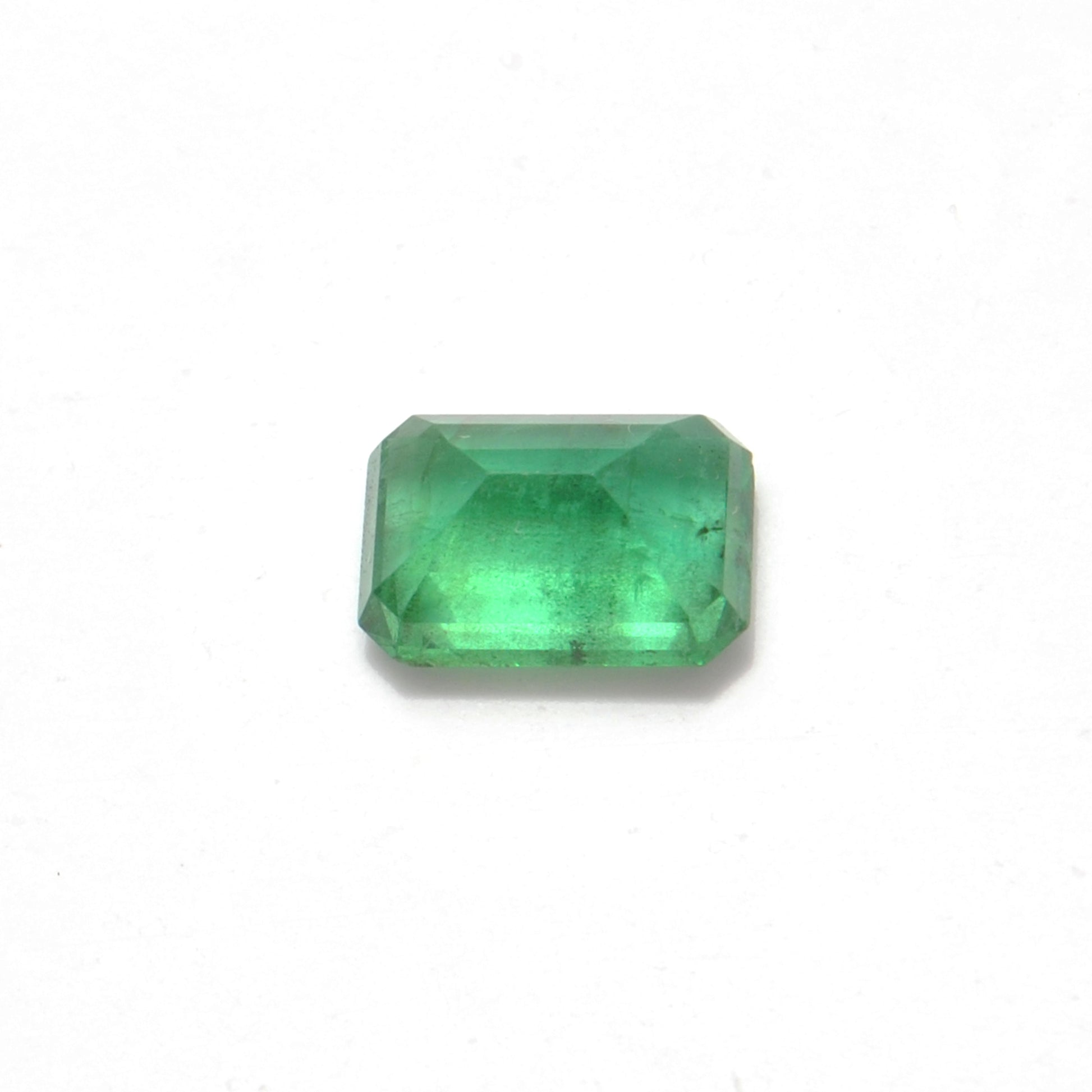 Natural Zambian Emerald Faceted Octagon 1.95 Carat - 9x6mm Gemstone - Kanika Creations