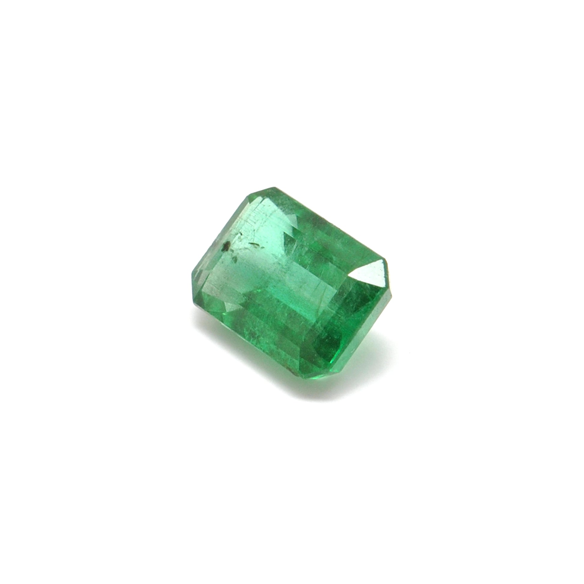 Natural Zambian Emerald Faceted Octagon 1.95 Carat - 9x6mm Gemstone - Kanika Creations