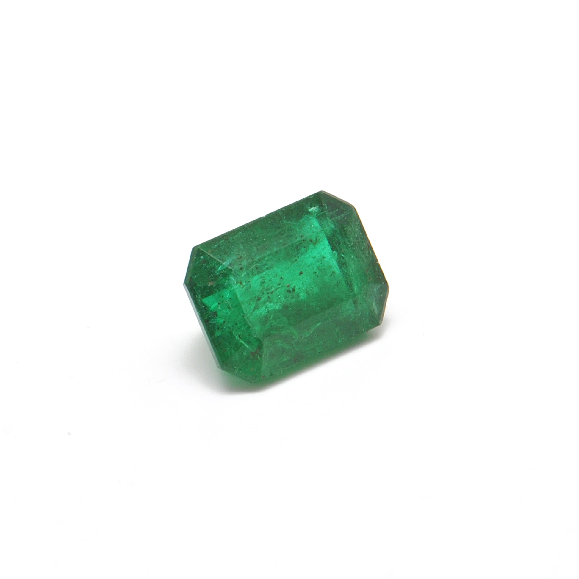 Natural Zambian Emerald Faceted Octagon 2.5 Carat - 6.5x9mm Gemstone - Kanika Creations