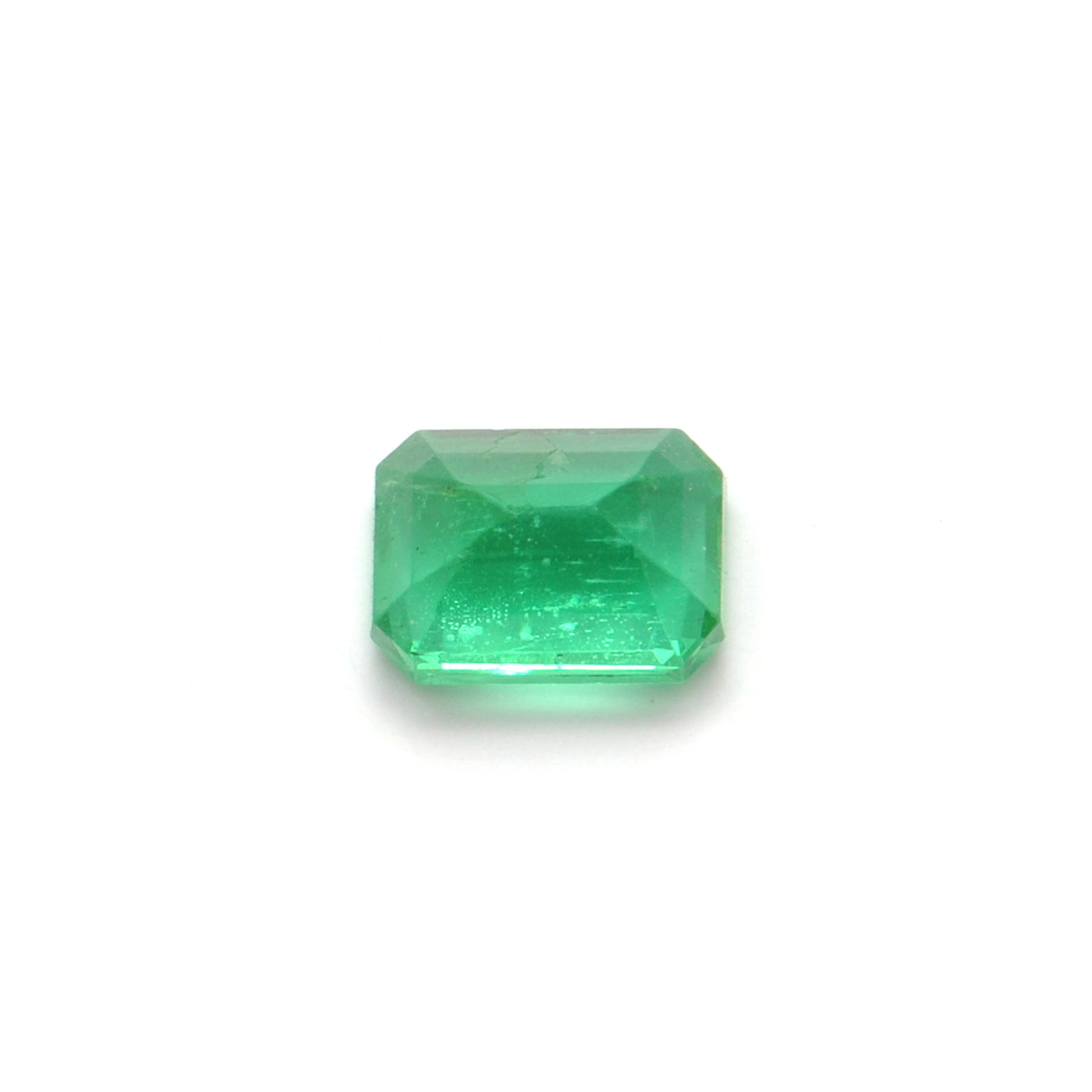 Natural Zambian Emerald Faceted Octagon 1.15 Carat - 7x5mm Gemstone - Kanika Creations