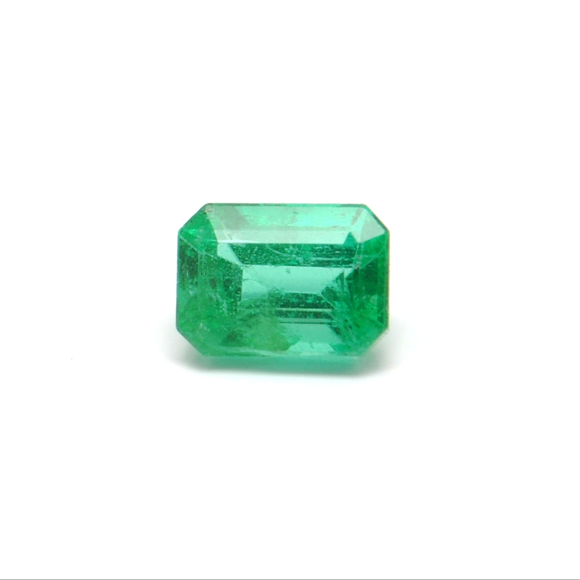 Natural Zambian Emerald Faceted Octagon 1.15 Carat - 7x5mm Gemstone - Kanika Creations