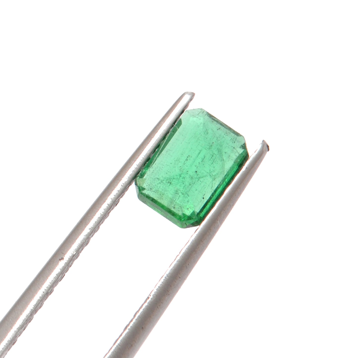 Natural Zambian Emerald 1.10 Carat Octagon Faceted Gemstone by Kanika Creations