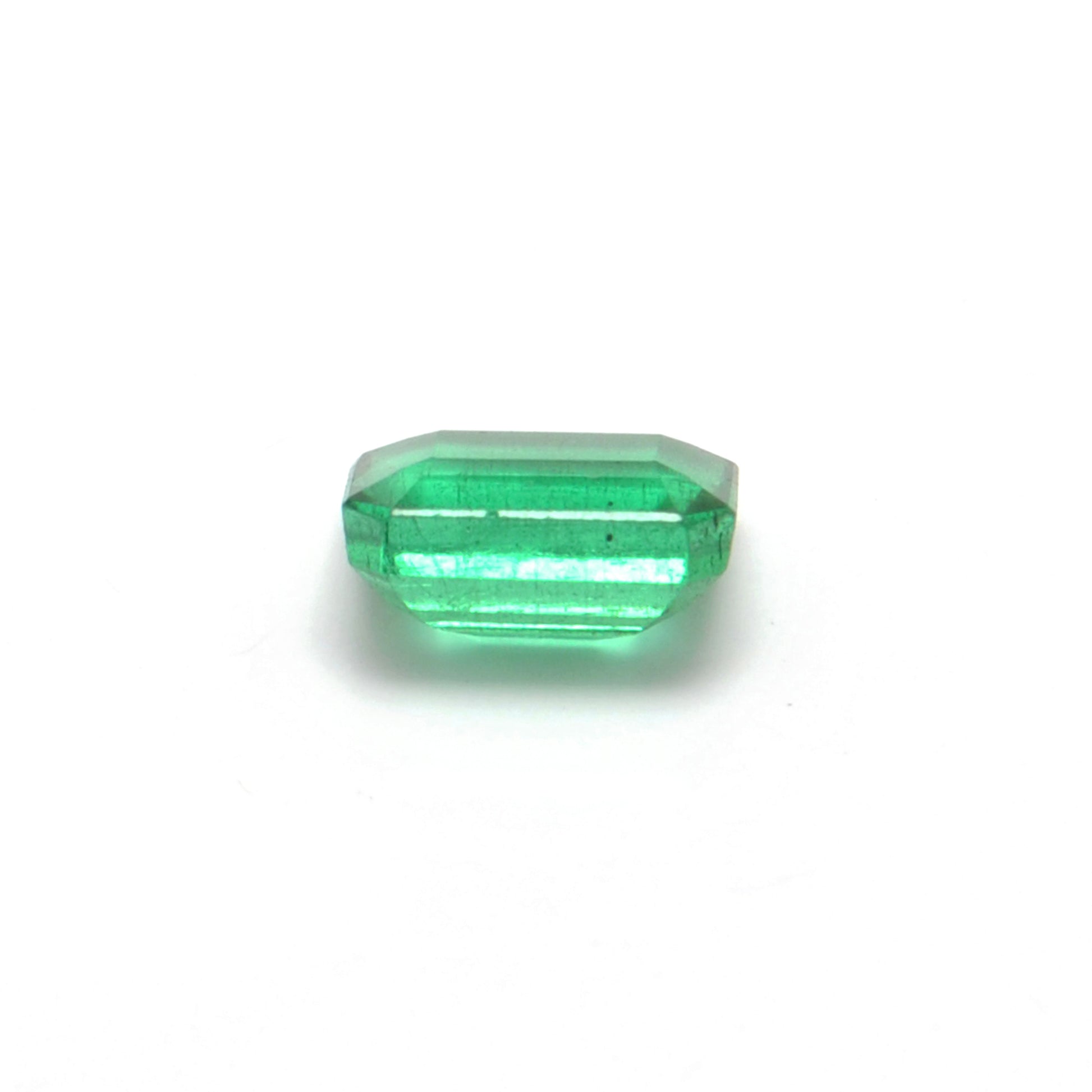 Natural Zambian Emerald Faceted Octagon 1.10 Carat - 7x5mm Gemstone - Kanika Creations