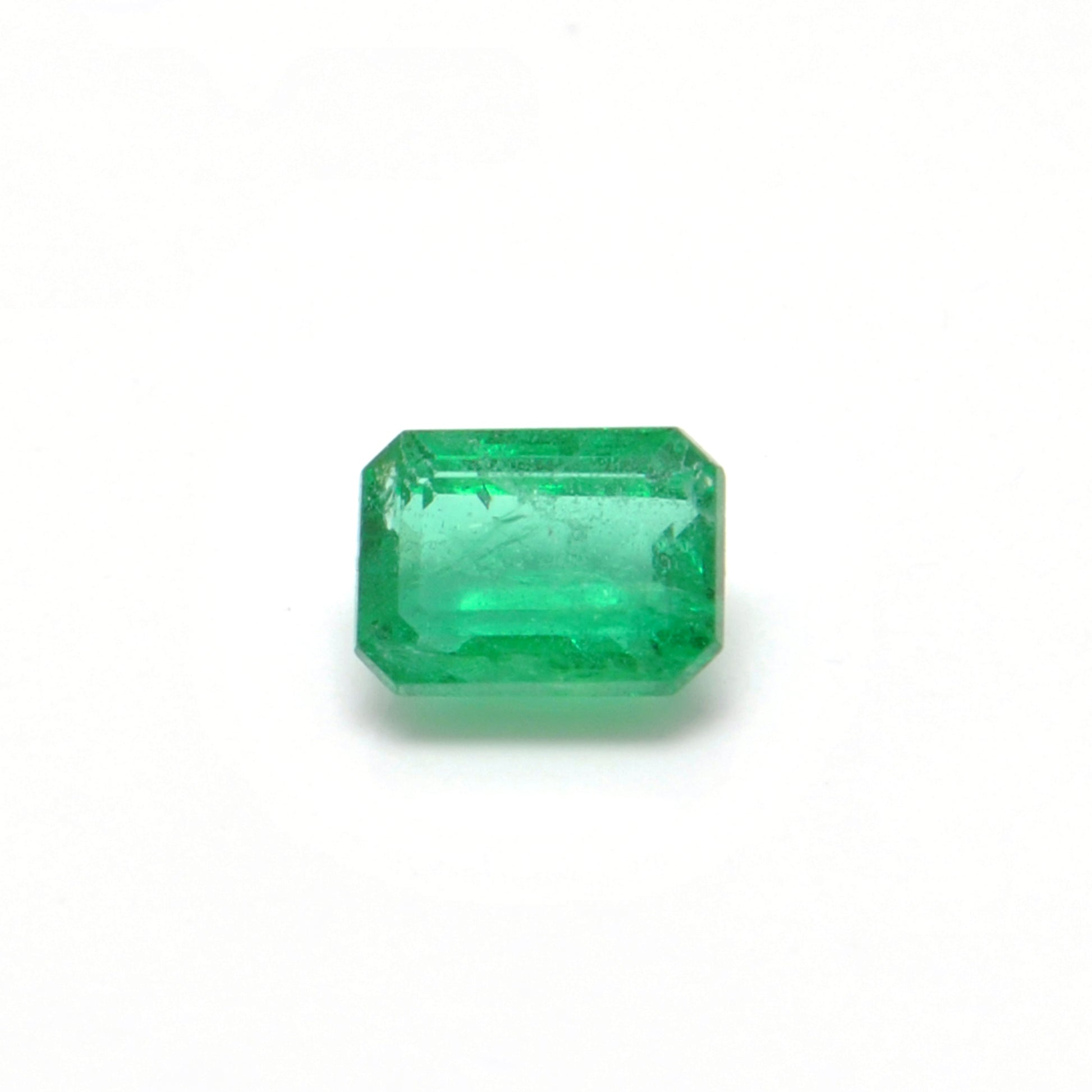 Natural Zambian Emerald Faceted Octagon 0.80 Carat - 4.5x6mm Gemstone - Kanika Creations