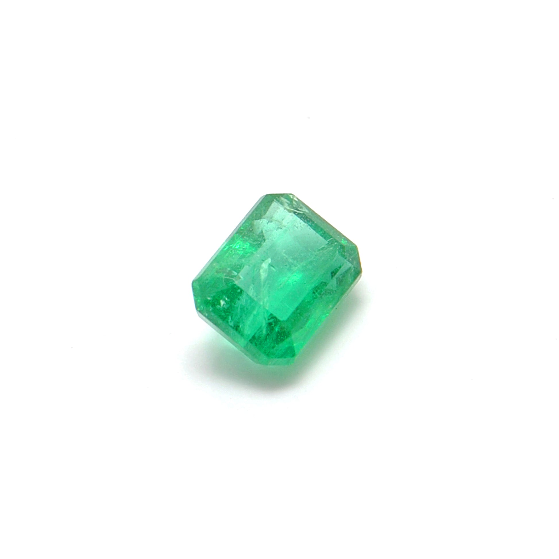 Natural Zambian Emerald Faceted Octagon 0.80 Carat - 4.5x6mm Gemstone - Kanika Creations