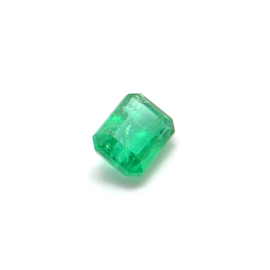 Natural Zambian Emerald Faceted Octagon 0.80 Carat - 4.5x6mm Gemstone - Kanika Creations