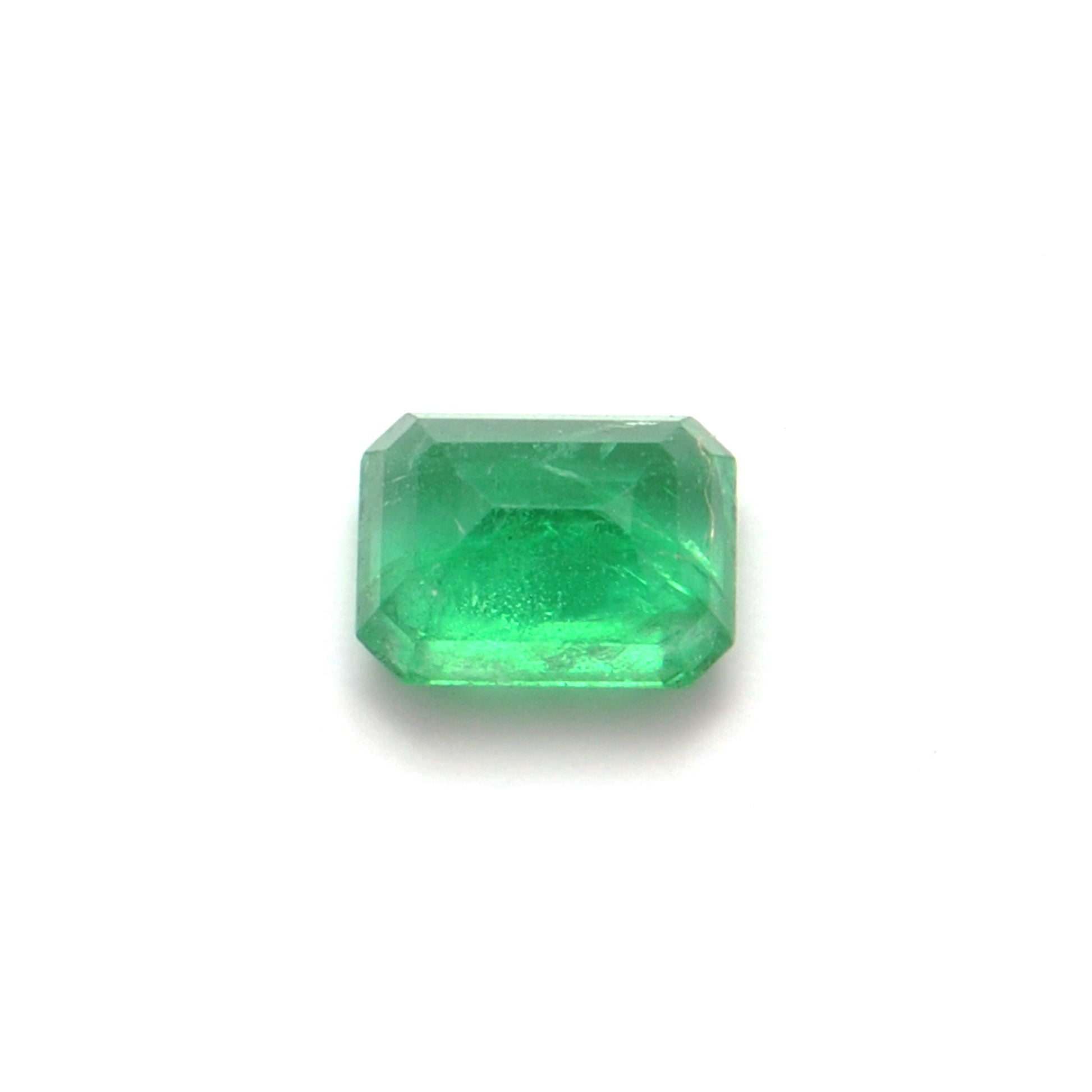 Natural Zambian Emerald Faceted Octagon 0.80 Carat - 4.5x6mm Gemstone - Kanika Creations