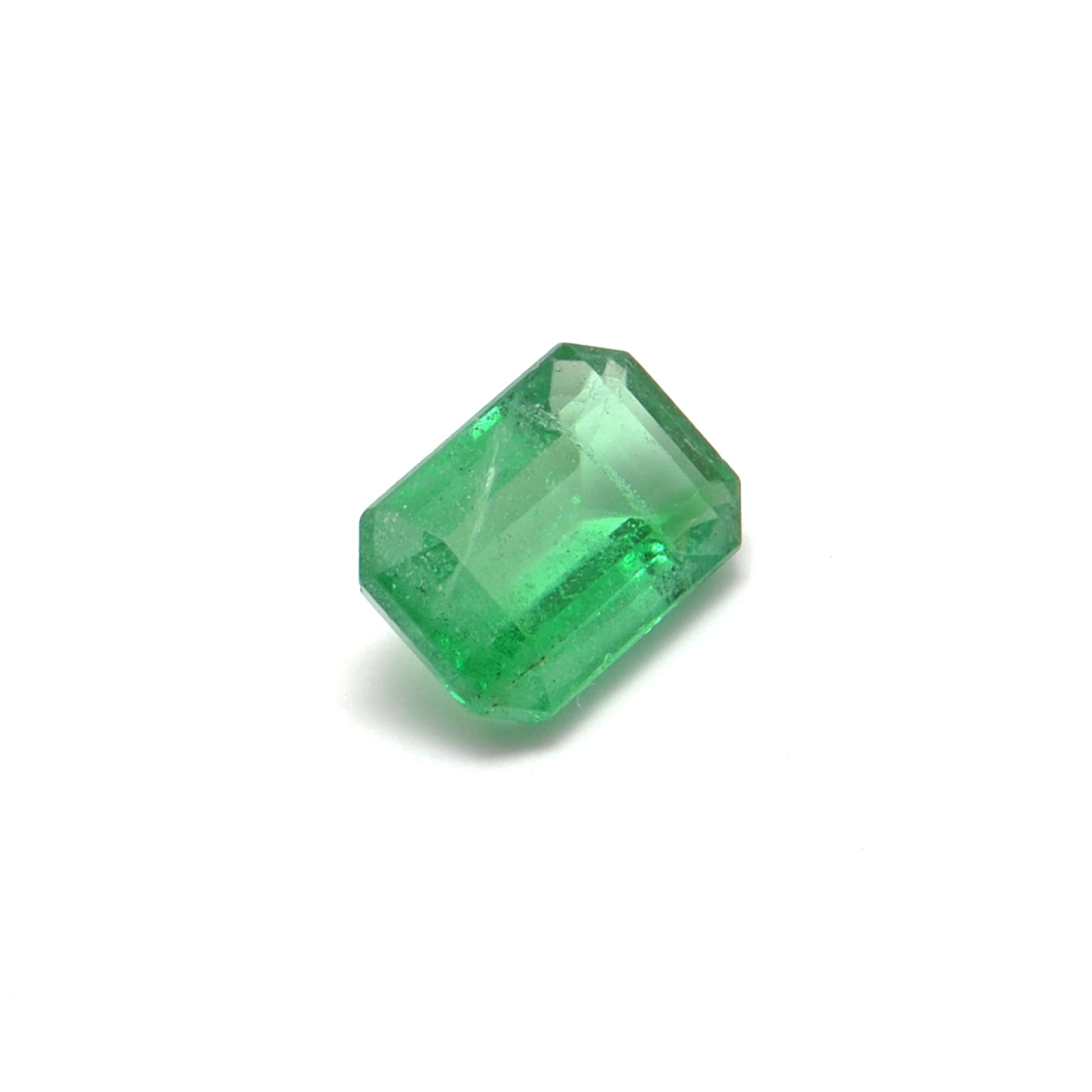 Natural Zambian Emerald Faceted Octagon 1.40 Carat - 5.5x8mm Gemstone - Kanika Creations