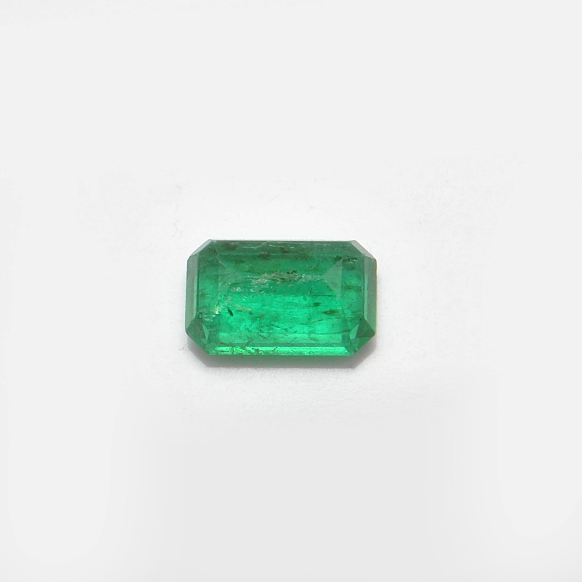 Natural Zambian Emerald Faceted Octagon 1.10 Carat - 8x5mm Gemstone - Kanika Creations