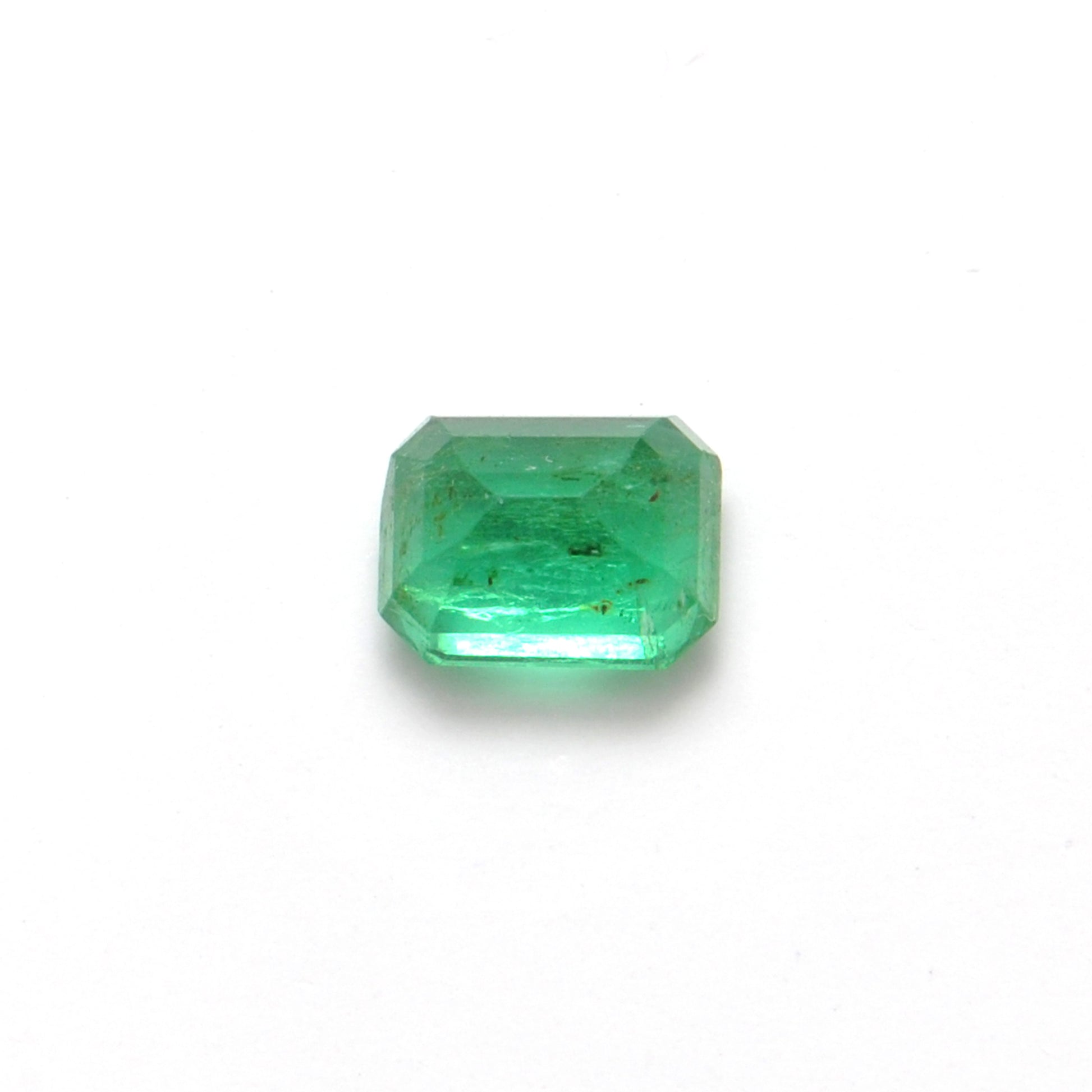 Natural Zambian Emerald Faceted Octagon 1.15 Carat - 7x5mm Gemstone - Kanika Creations