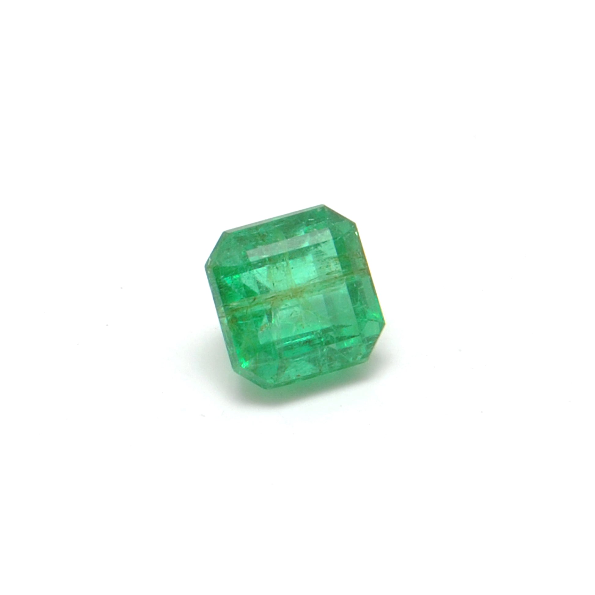 Natural Zambian Emerald Faceted Square 0.70 Carat - 5mm Gemstone - Kanika Creations