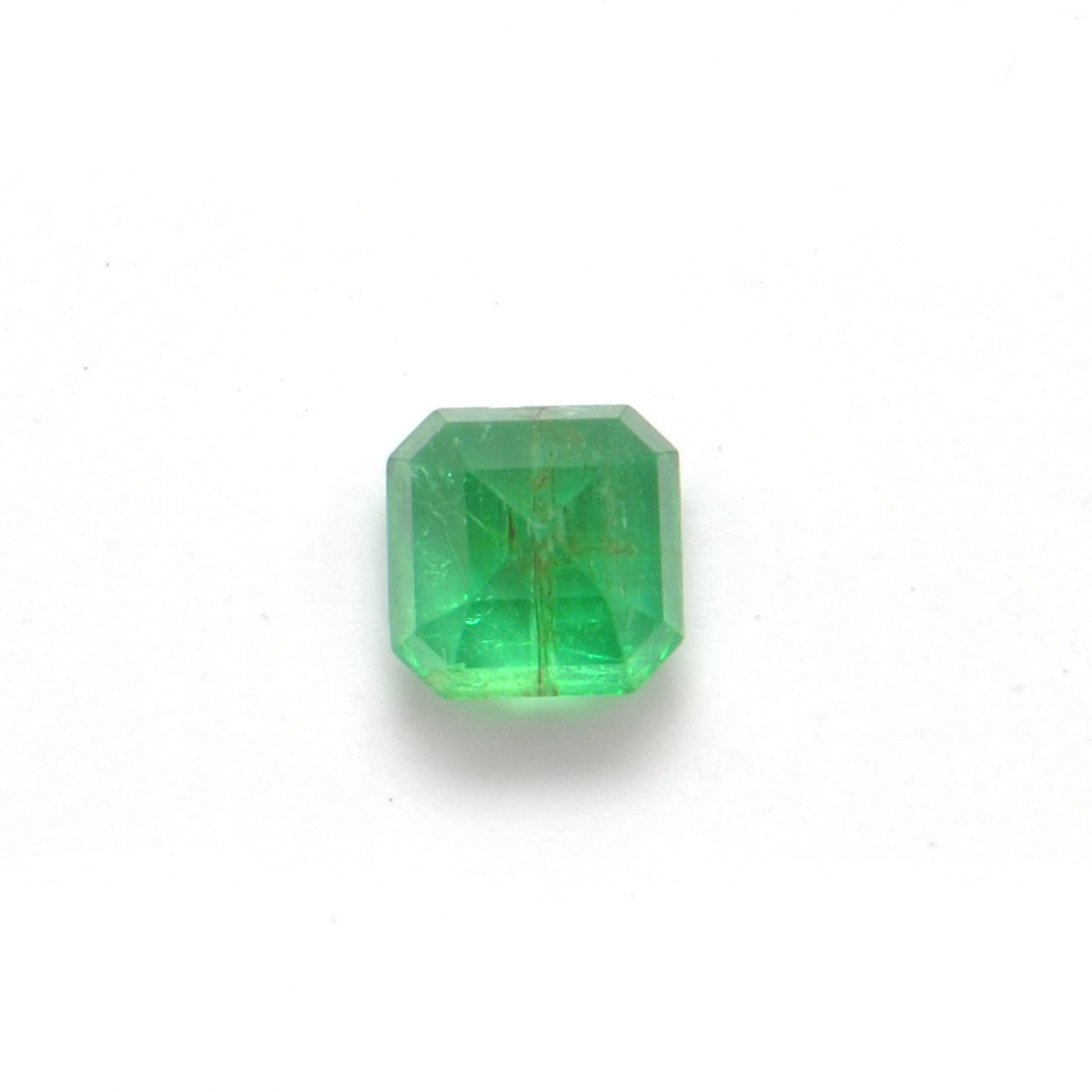 Natural Zambian Emerald Faceted Square 0.70 Carat - 5mm Gemstone - Kanika Creations