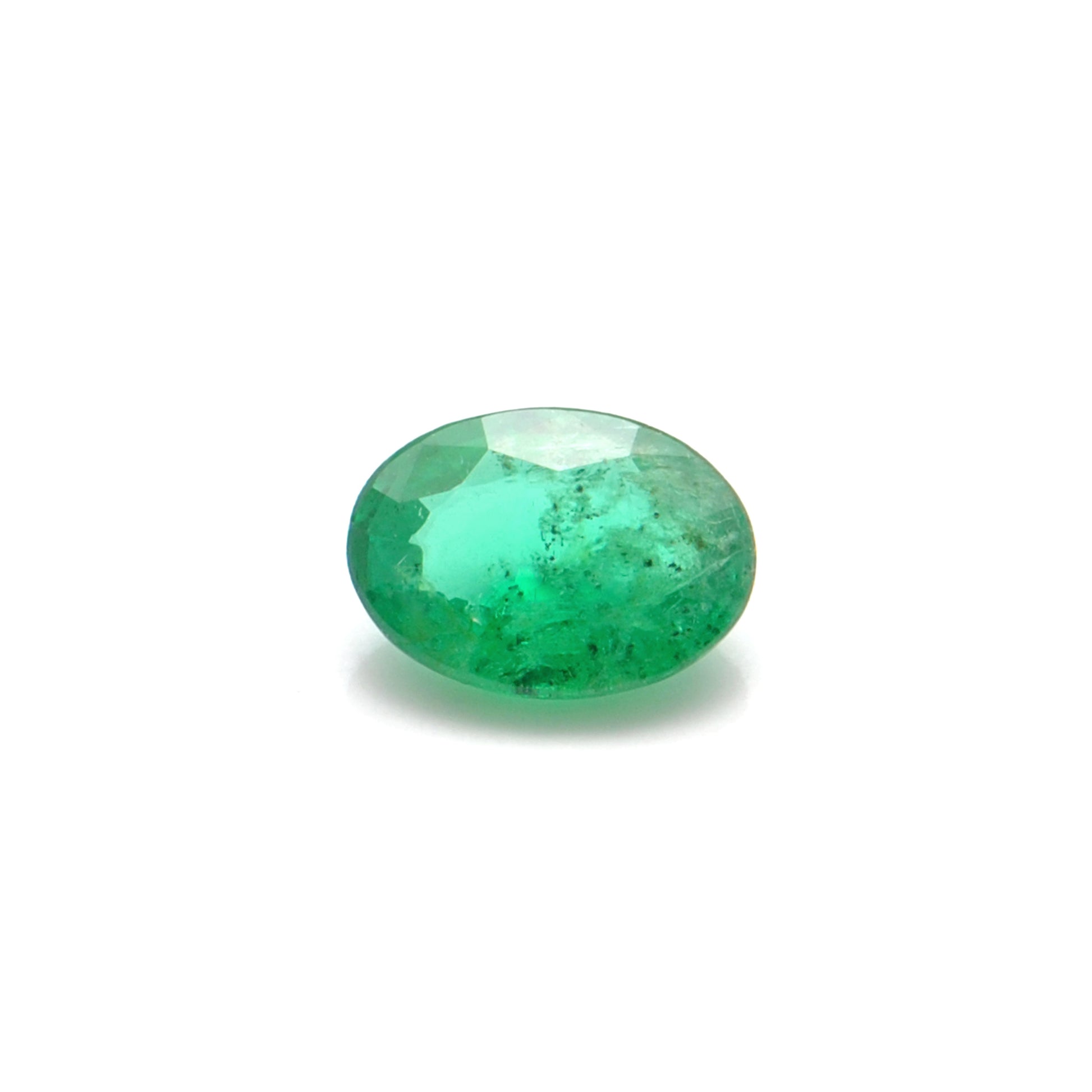 Natural Zambian Emerald Faceted Oval 0.70 Carat - 7x5mm Gemstone - Kanika Creations