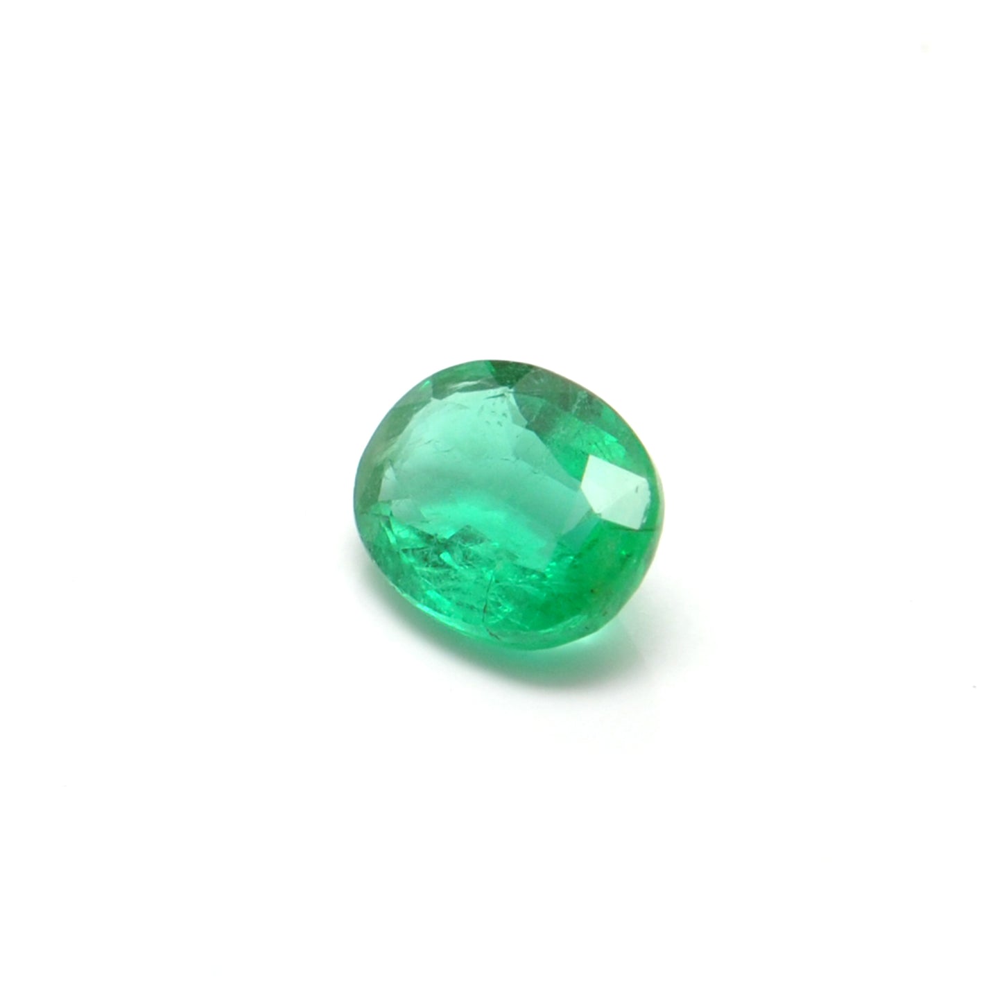 Natural Zambian Emerald 1.10 Carat Oval Faceted Gemstone by Kanika Creations