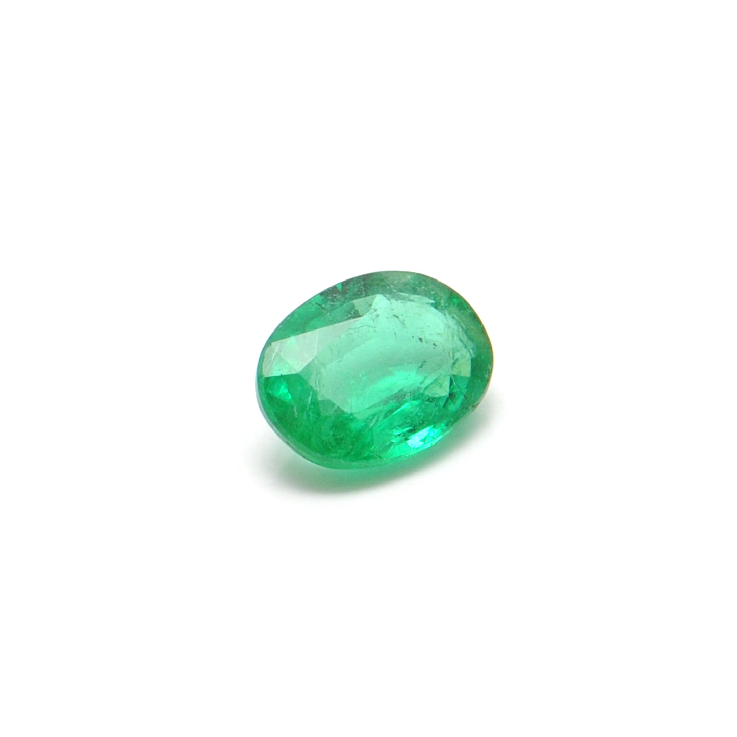 Natural Zambian Emerald 1.10 Carat Oval Faceted Gemstone by Kanika Creations