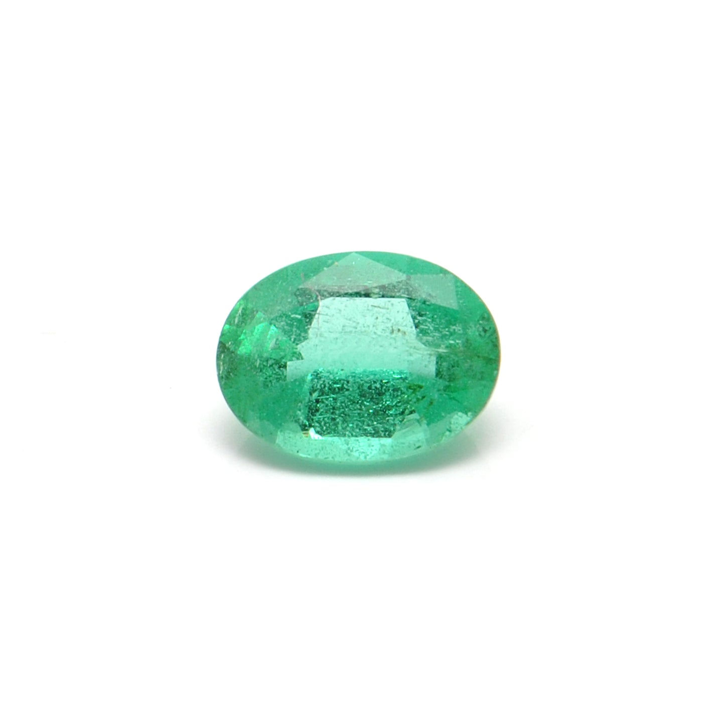 Natural Zambian Emerald 1.10 Carat Oval Faceted Gemstone by Kanika Creations