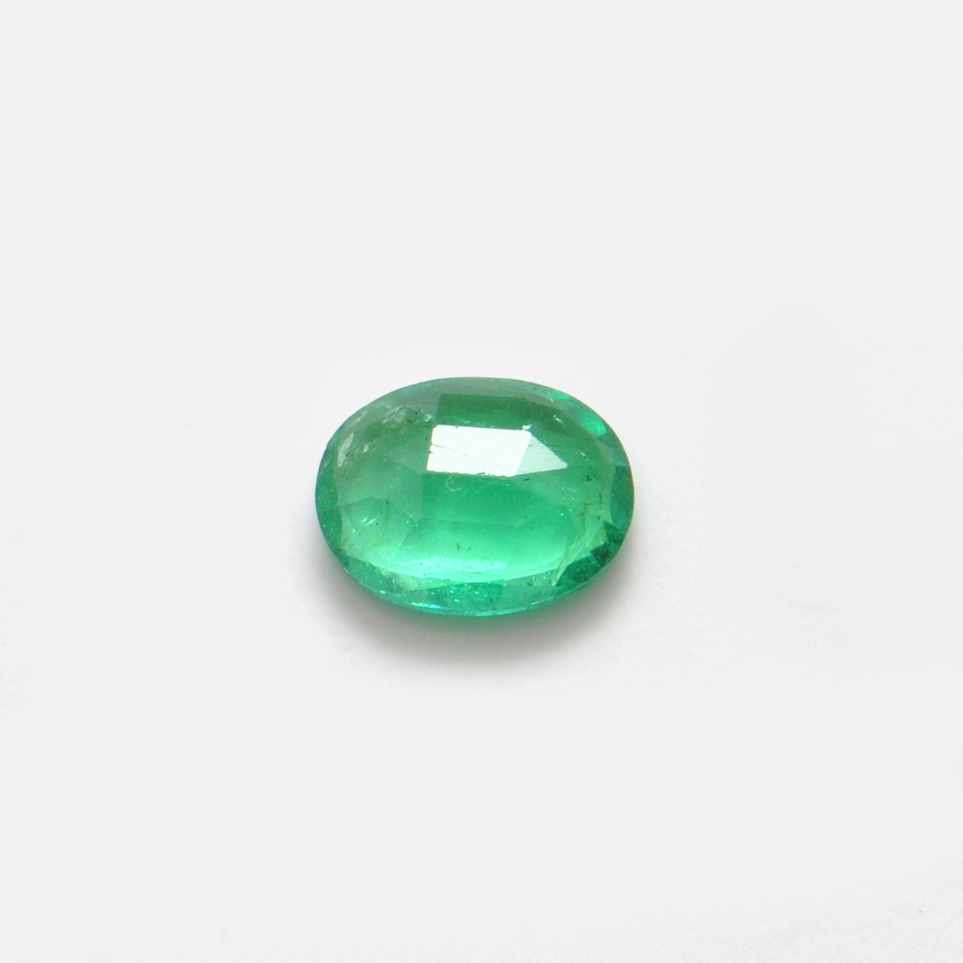 Natural Zambian Emerald Faceted Oval 1.10 Carat - 8x6mm Gemstone - Kanika Creations