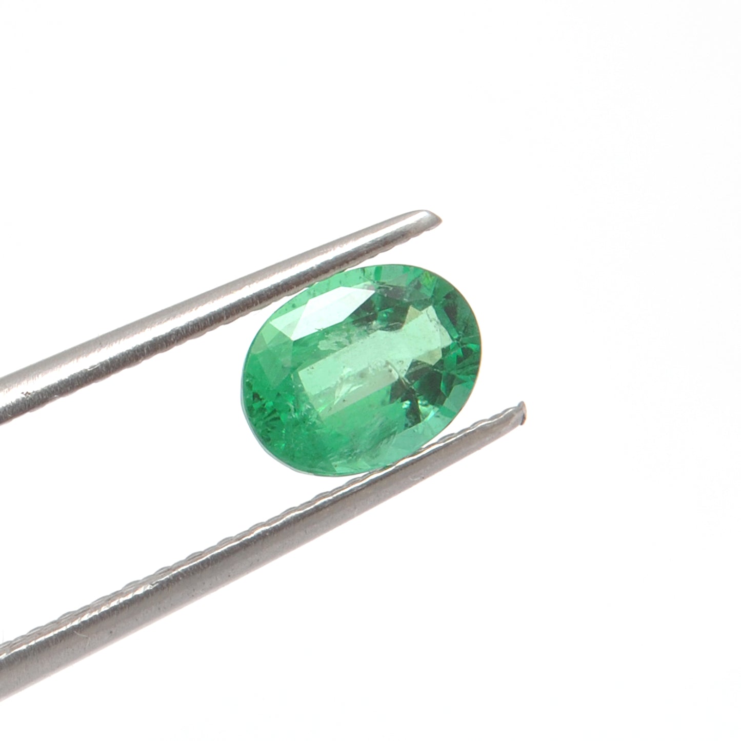 Natural Zambian Emerald Faceted Oval 1.20 Carat 8x6mm Gemstone by Kanika Creations