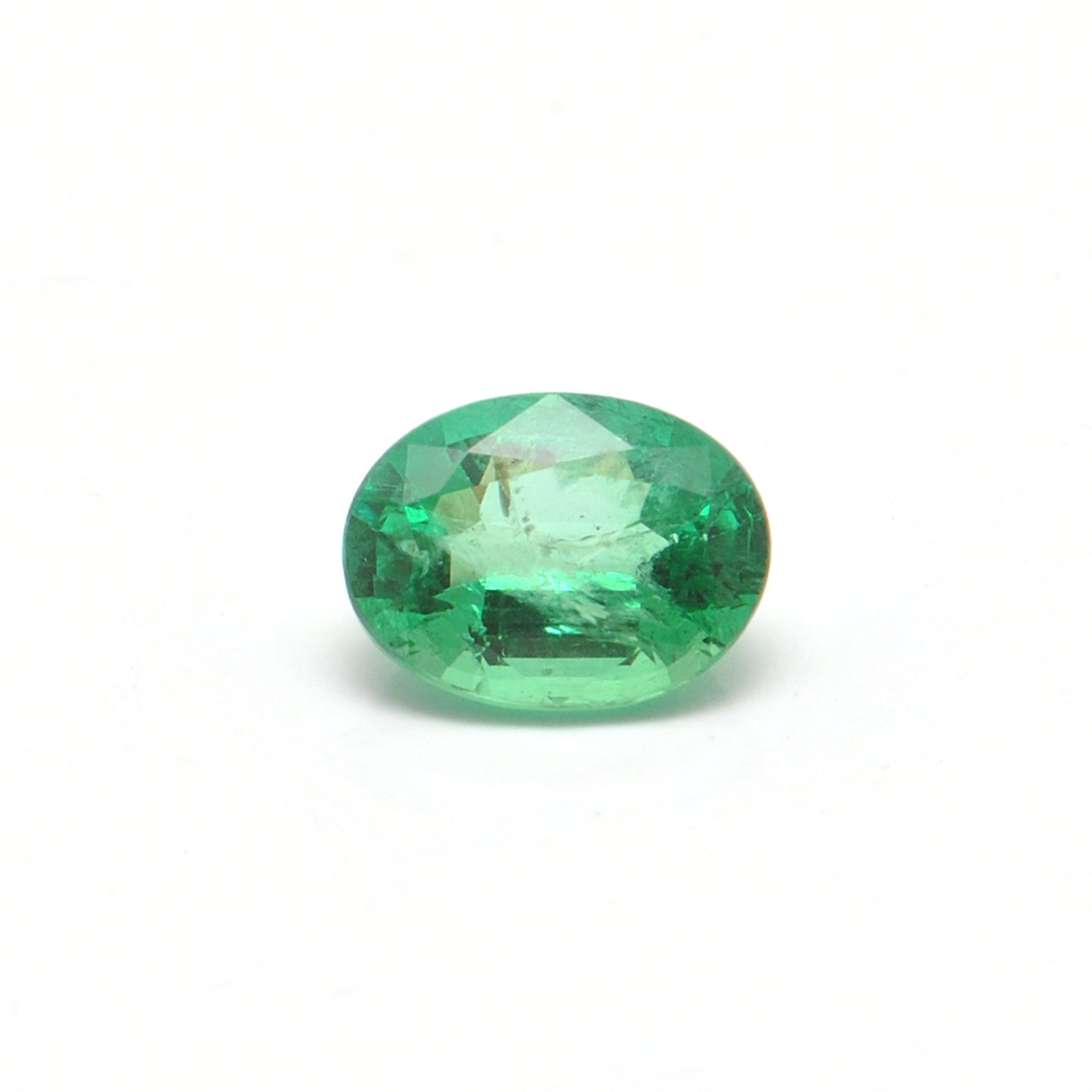 Natural Zambian Emerald Faceted Oval 1.20 Carat 8x6mm Gemstone by Kanika Creations