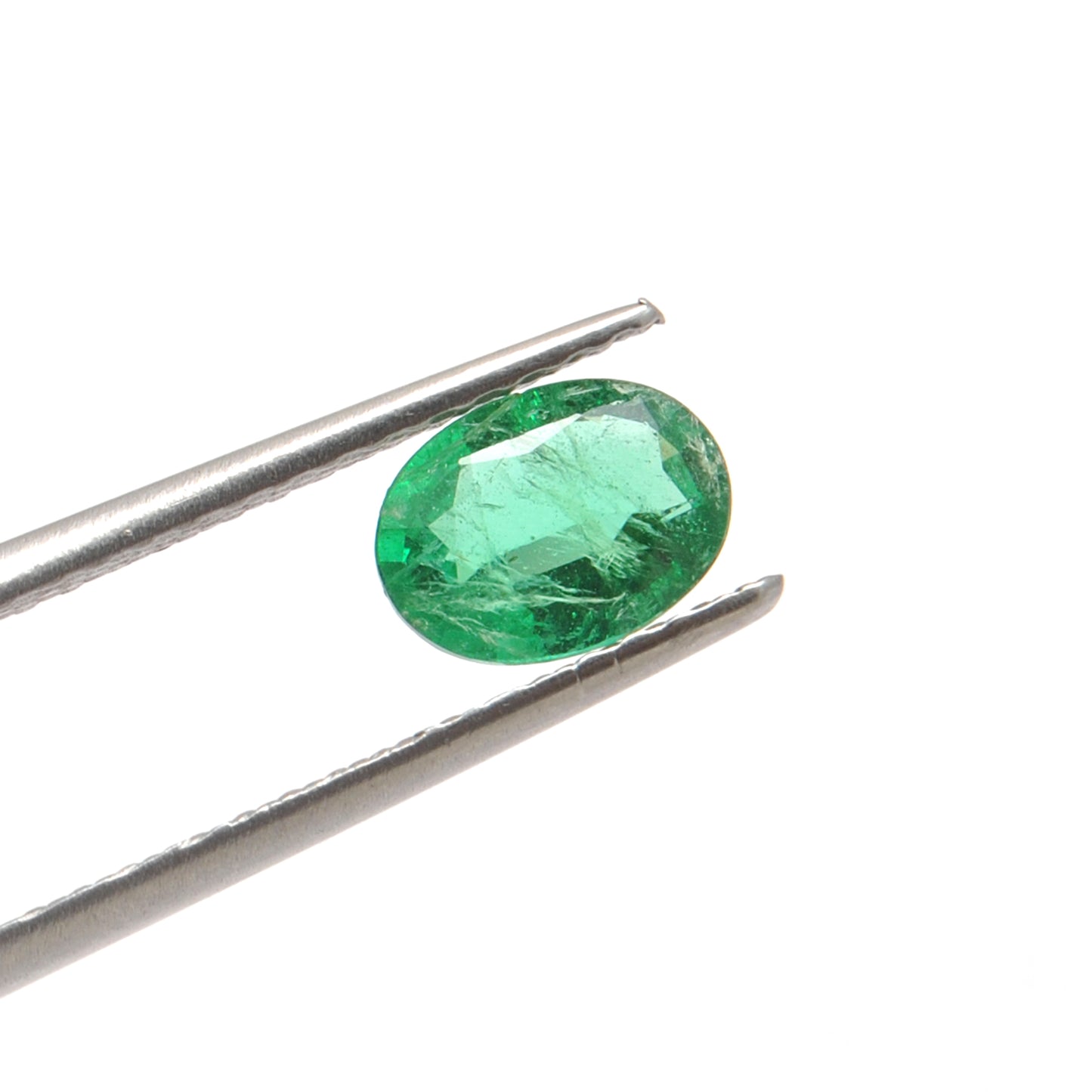 Kanika Creations Natural Zambian Emerald 0.90 Carat Oval 8x6mm