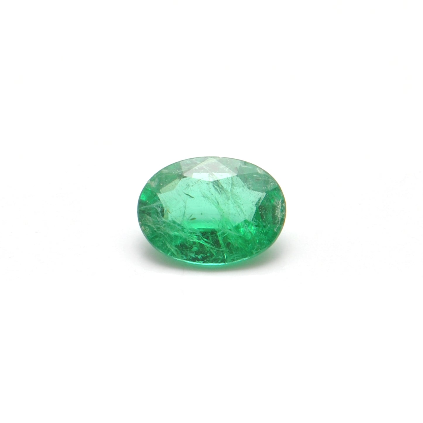 Kanika Creations Natural Zambian Emerald 0.90 Carat Oval 8x6mm