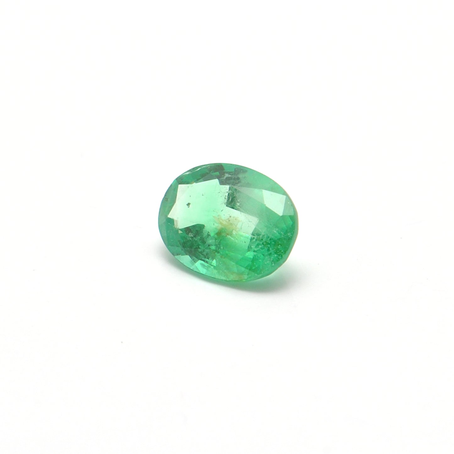 Natural Zambian Emerald Faceted Oval 1.00 Carat - 8x6mm Gemstone - Kanika Creations