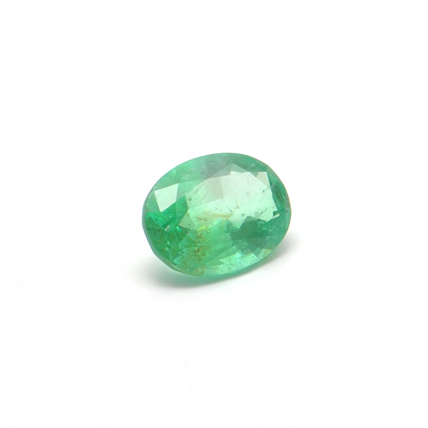 Natural Zambian Emerald Faceted Oval 1.00 Carat - 8x6mm Gemstone - Kanika Creations