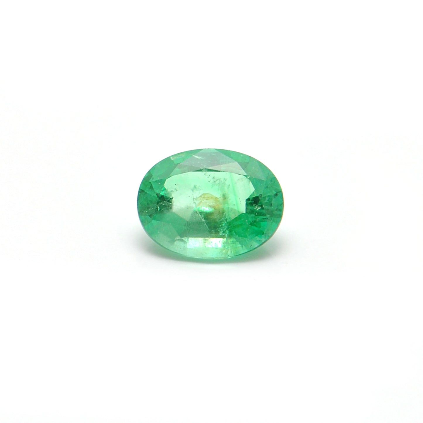Natural Zambian Emerald Faceted Oval 1.00 Carat - 8x6mm Gemstone - Kanika Creations