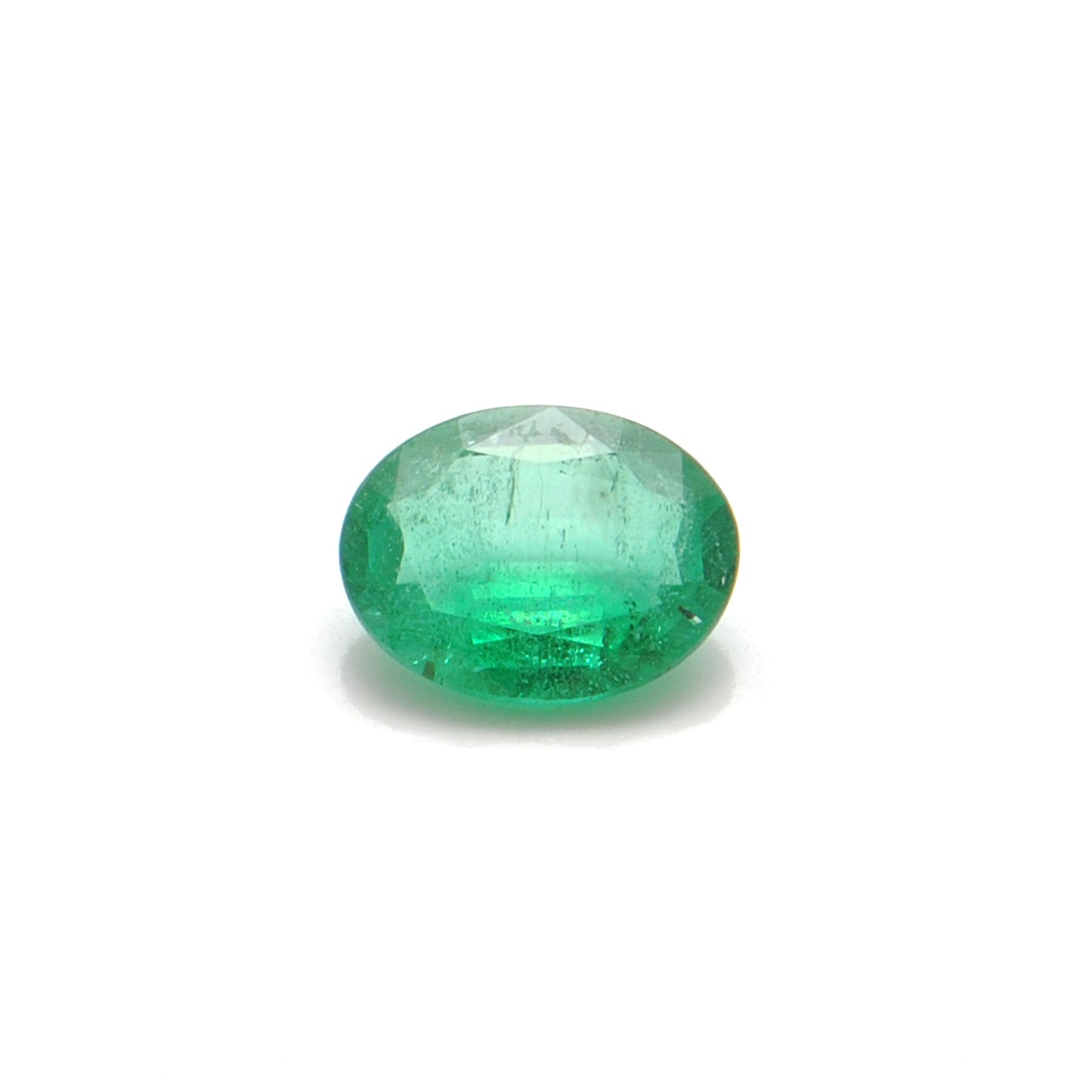 Natural Zambian Emerald Faceted Oval 1.00 Carat - 8x6mm Gemstone - Kanika Creations