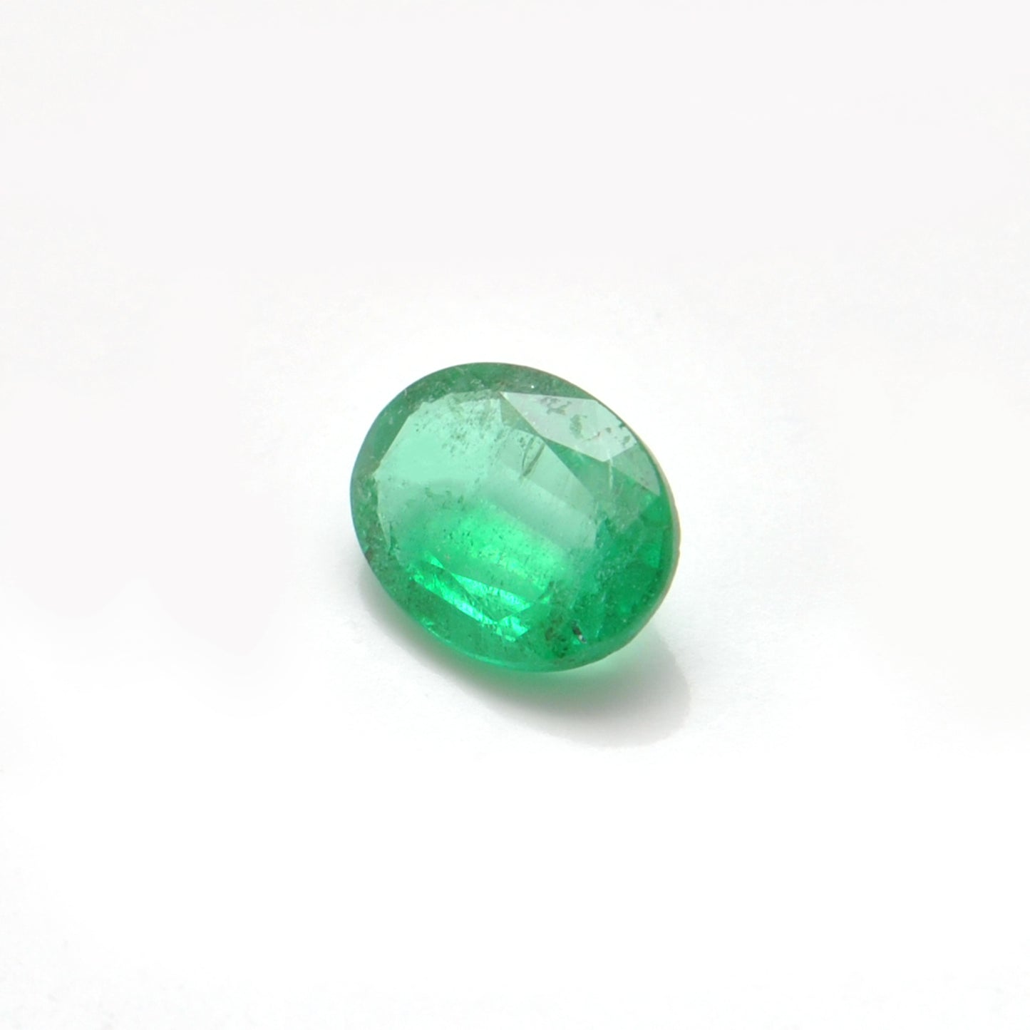 Natural Zambian Emerald Faceted Oval 1.00 Carat - 8x6mm Gemstone - Kanika Creations