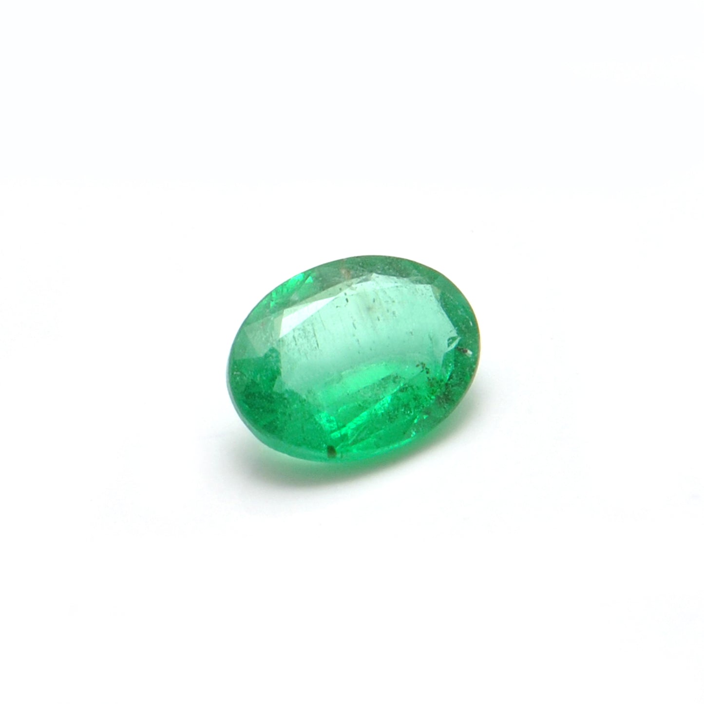 Natural Zambian Emerald Faceted Oval 1.00 Carat - 8x6mm Gemstone - Kanika Creations
