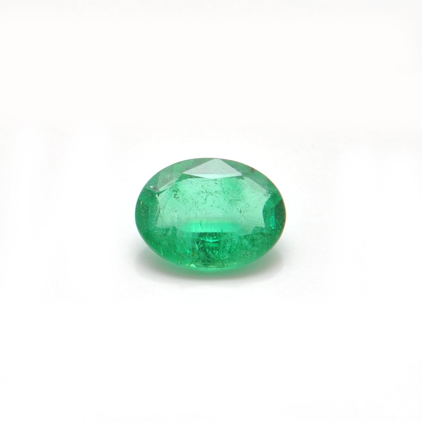 Natural Zambian Emerald Faceted Oval 1.00 Carat - 8x6mm Gemstone - Kanika Creations