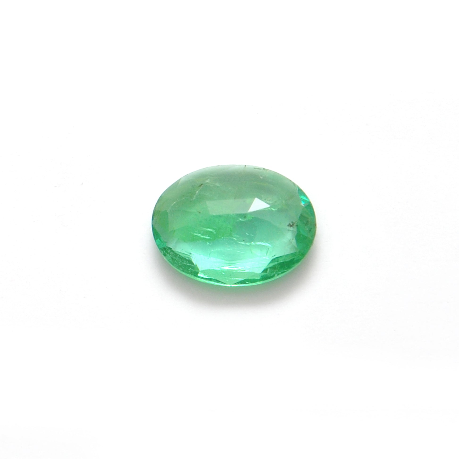 Natural Zambian Emerald Faceted Oval - 9x7mm Gemstone - Kanika Creations