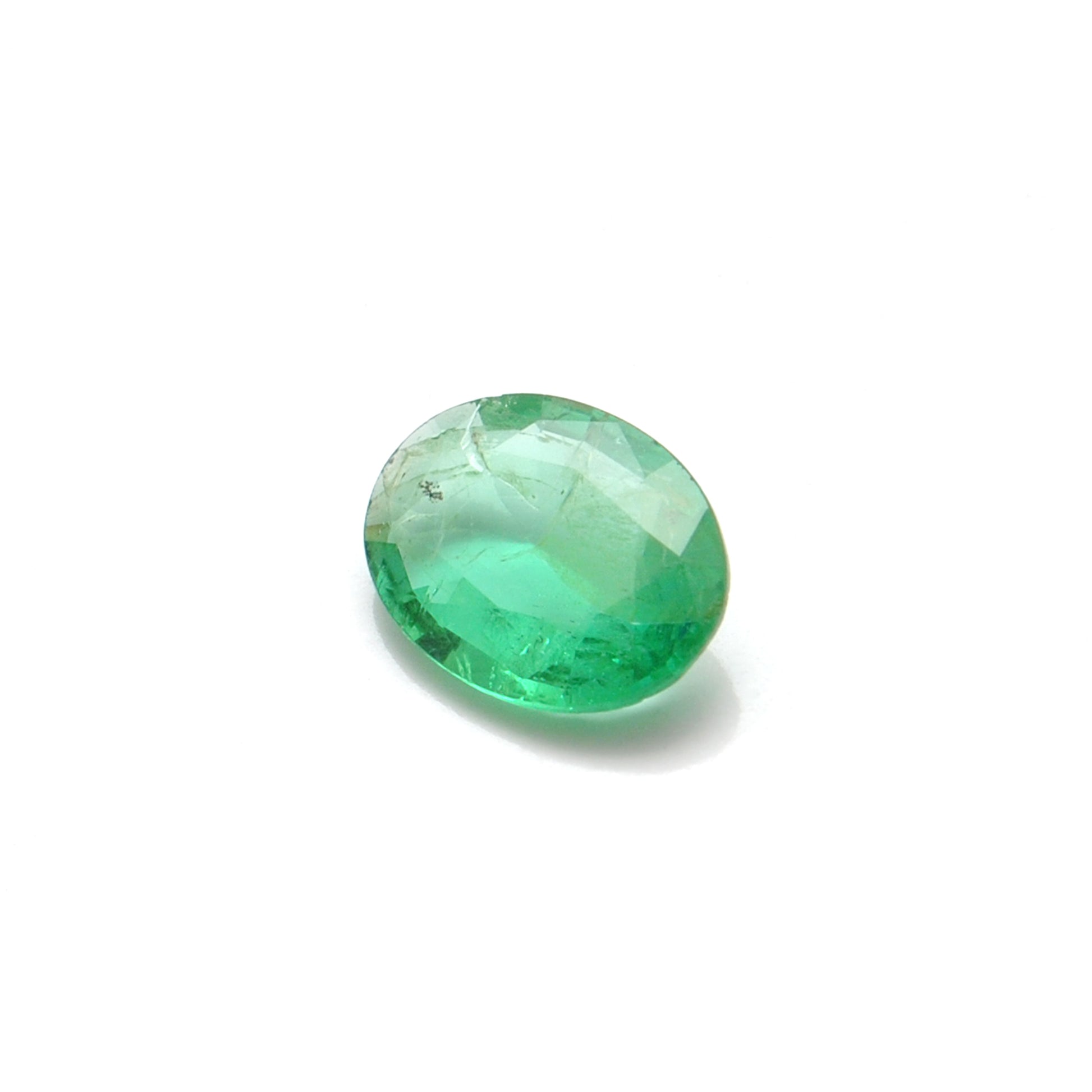 Natural Zambian Emerald Faceted Oval - 9x7mm Gemstone - Kanika Creations