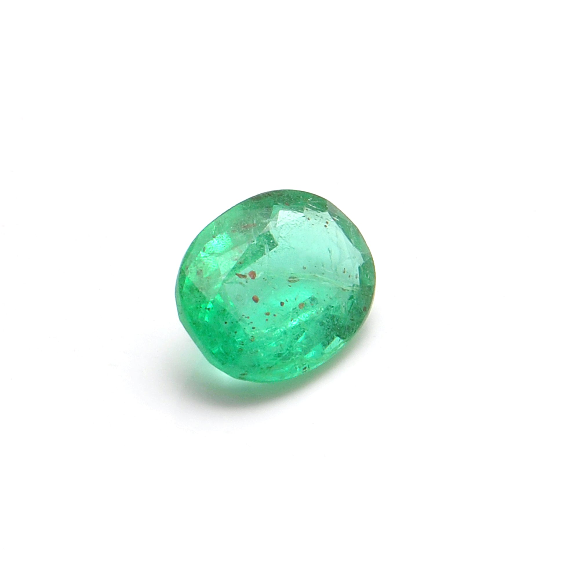 Natural Zambian Emerald Faceted Oval - 9x7mm Gemstone - Kanika Creations