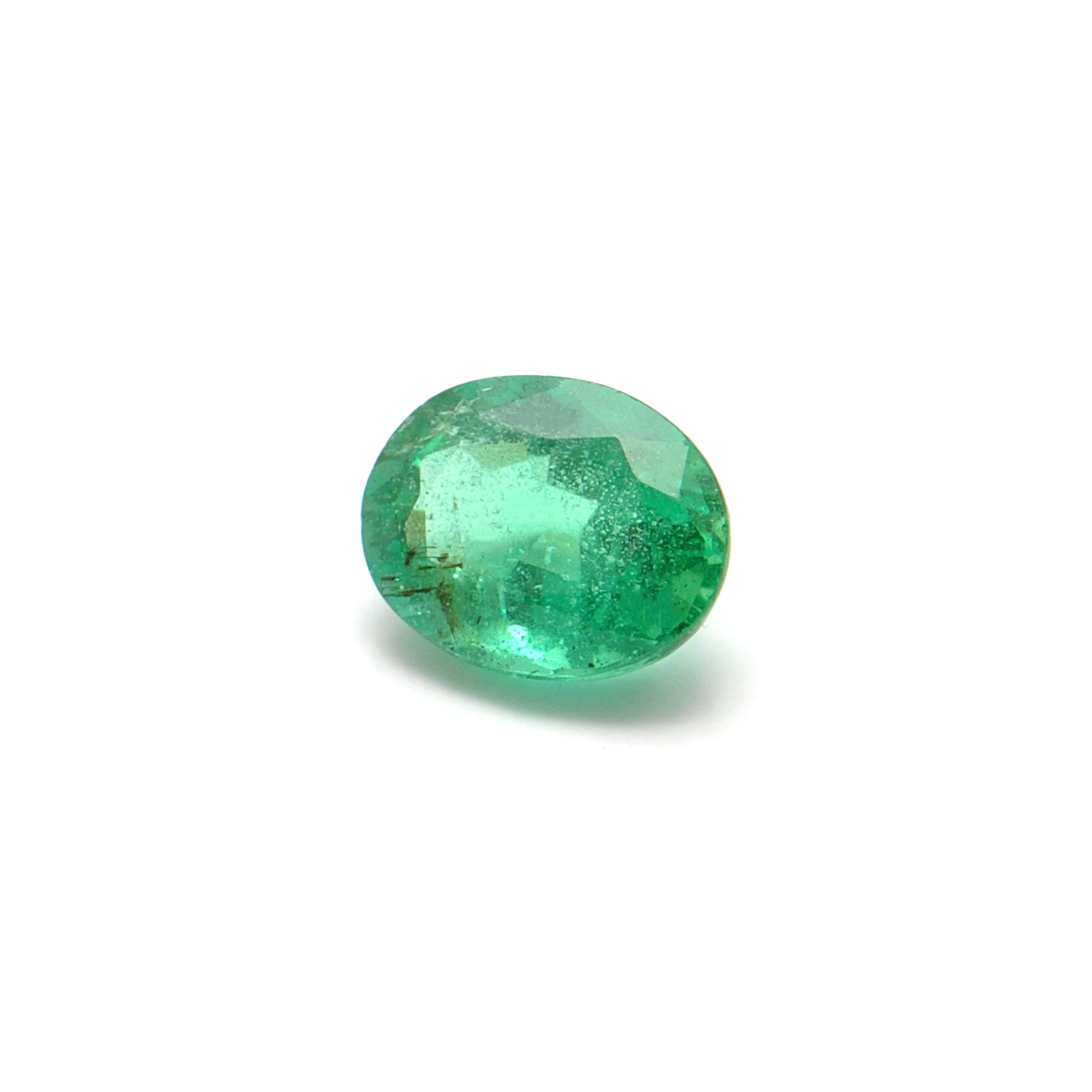 Natural Zambian Emerald Faceted Oval - 9x7mm Gemstone - Kanika Creations